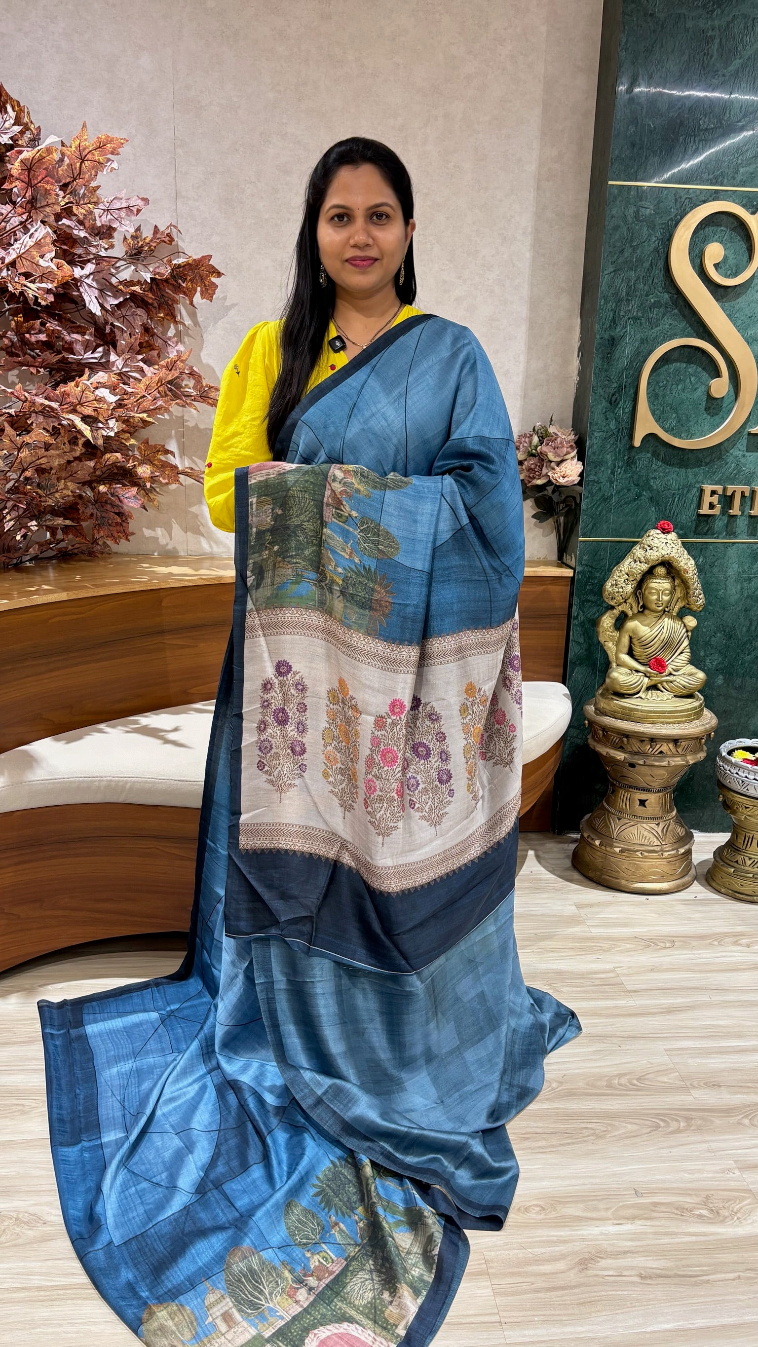 Soft crepe tussar