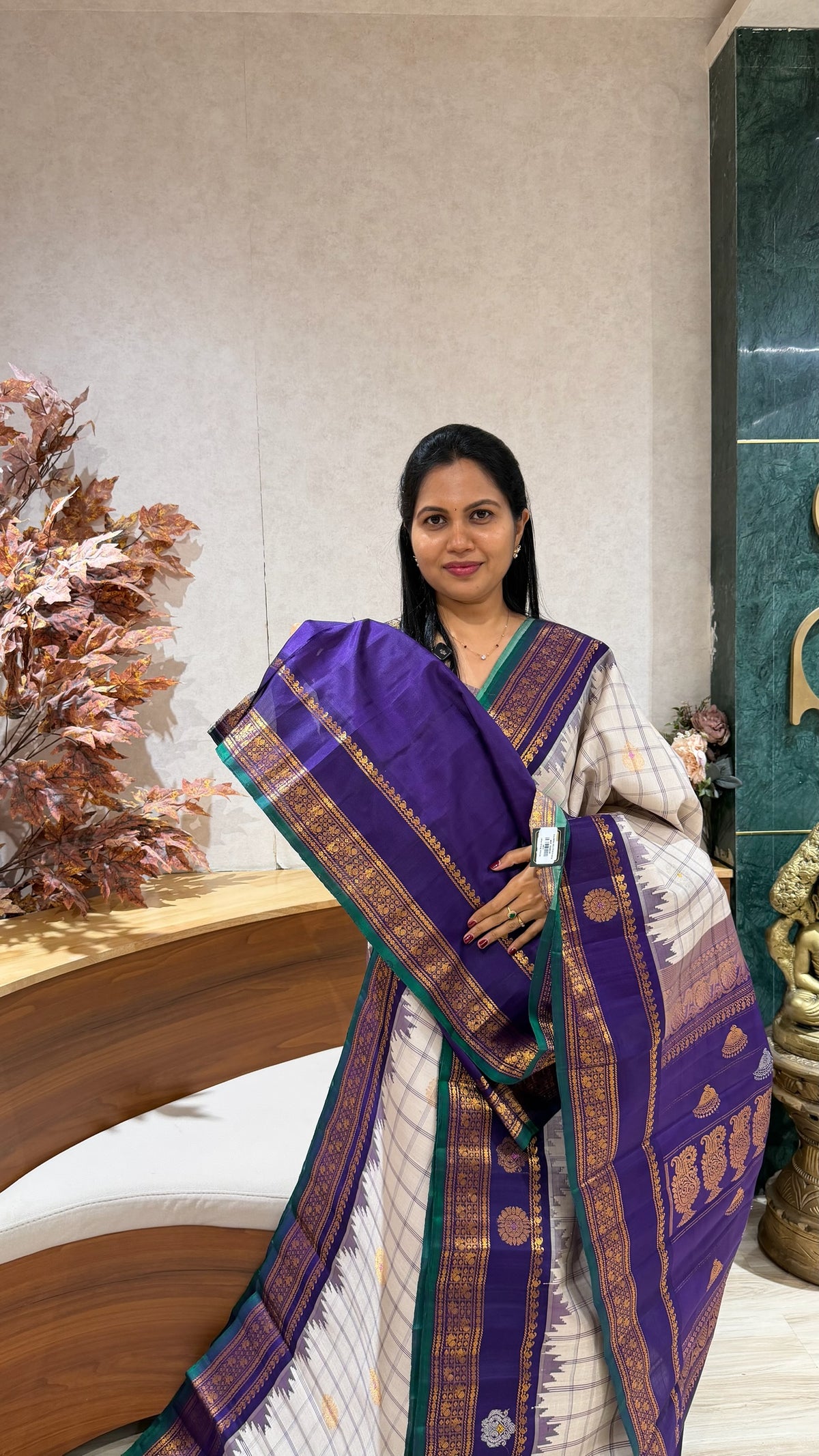 Handloom gadwal pattu