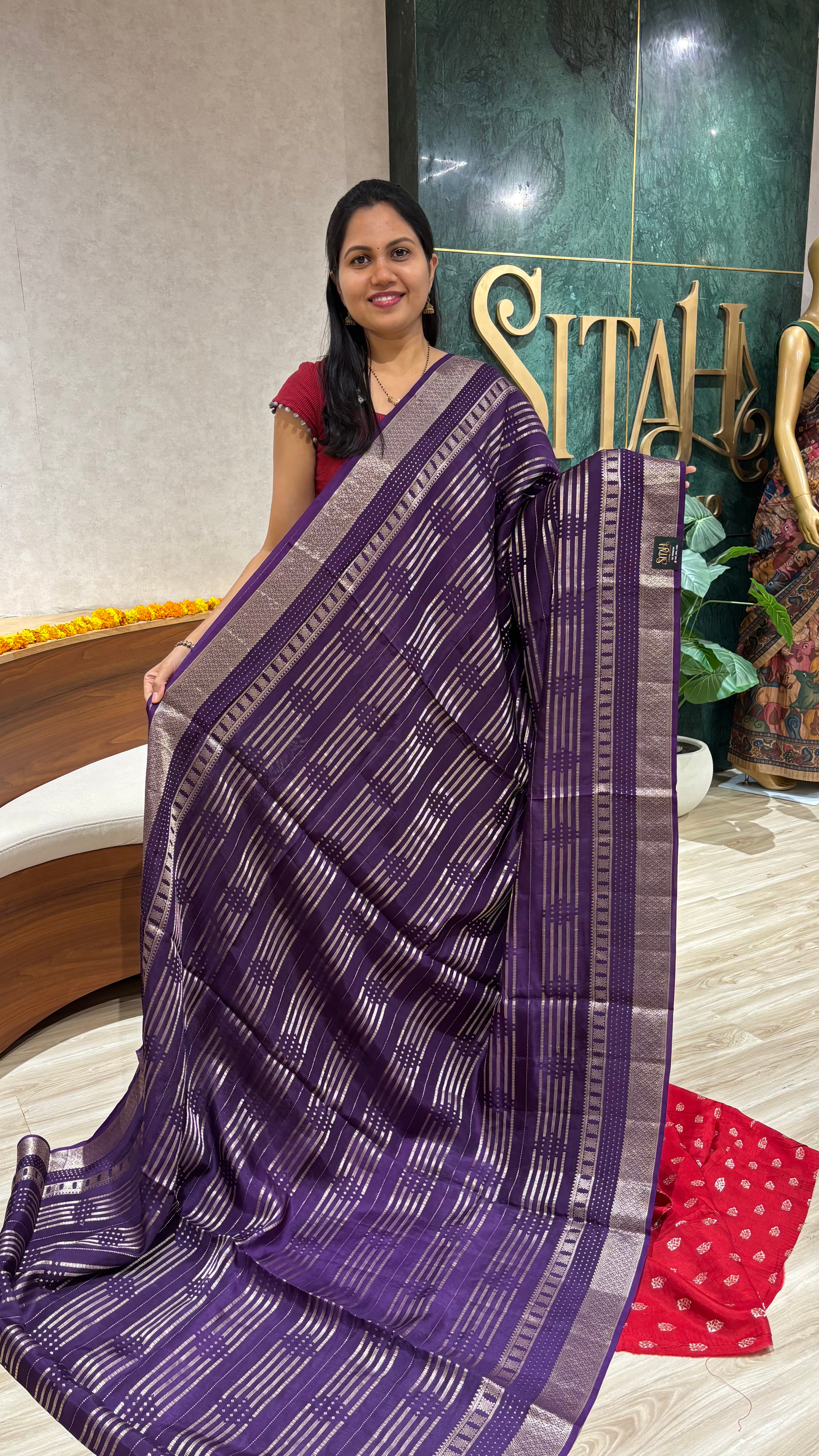 Fancy Russian silk purple