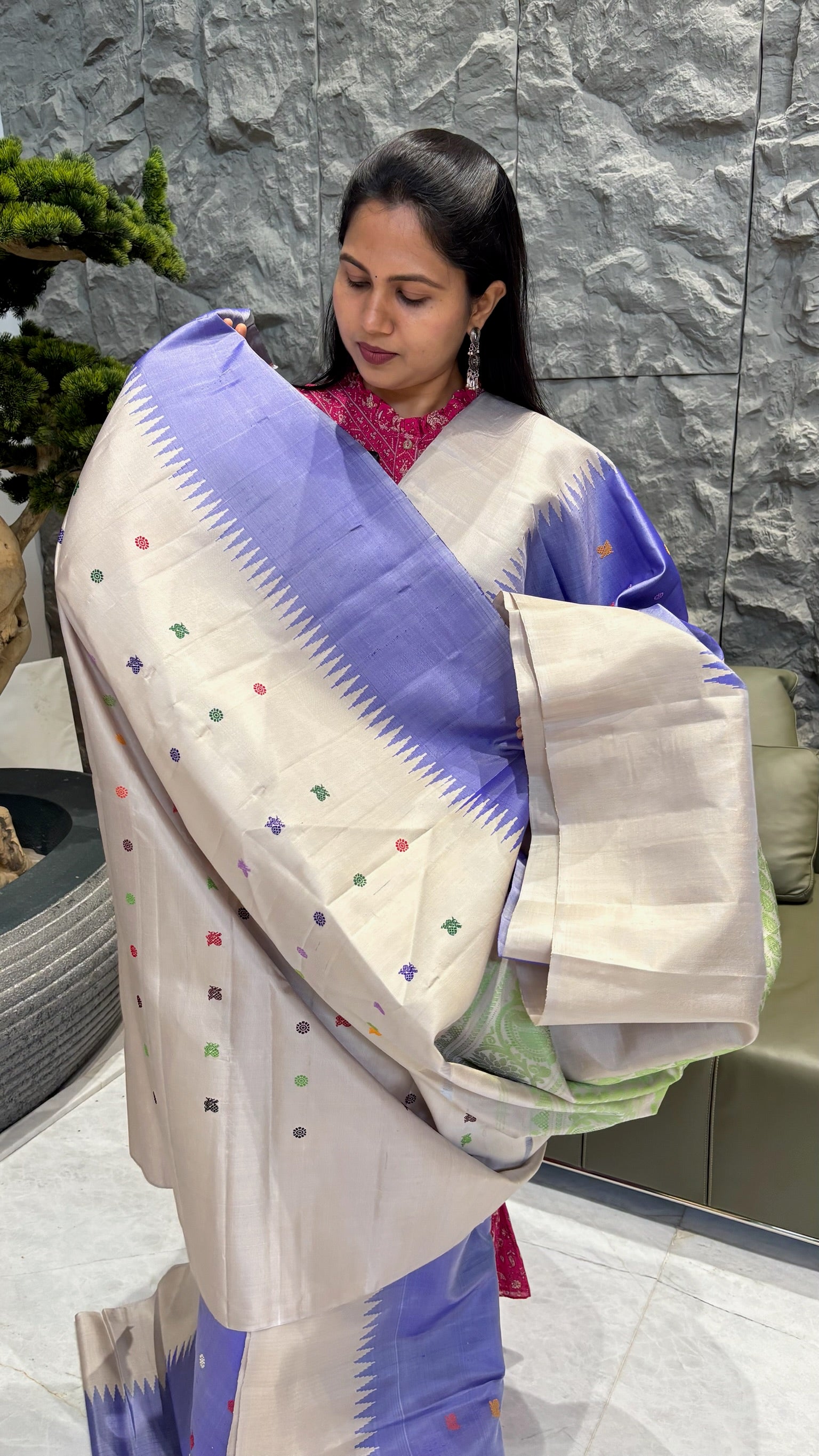 Pure handloom Gadwal pattu