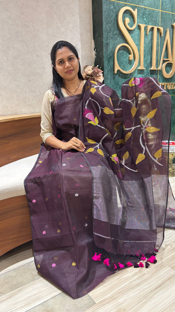 Jamdhani top duppata brown