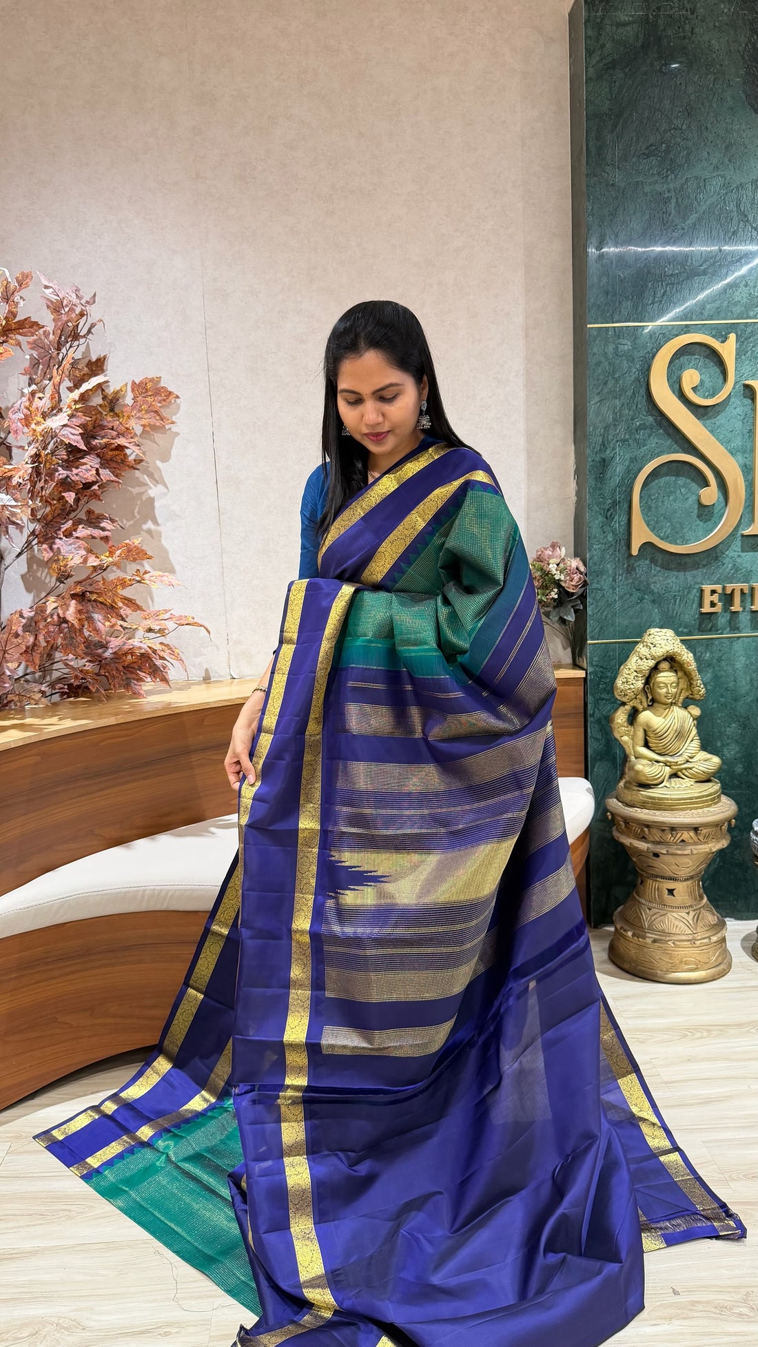 Handloom vintage Kanchi pattu