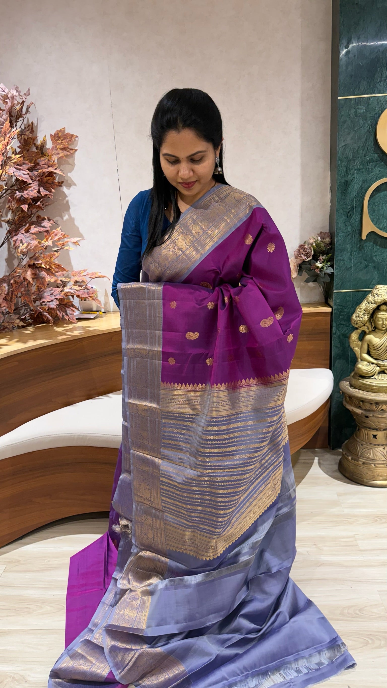 Handloom Light weight Kanchi pattu