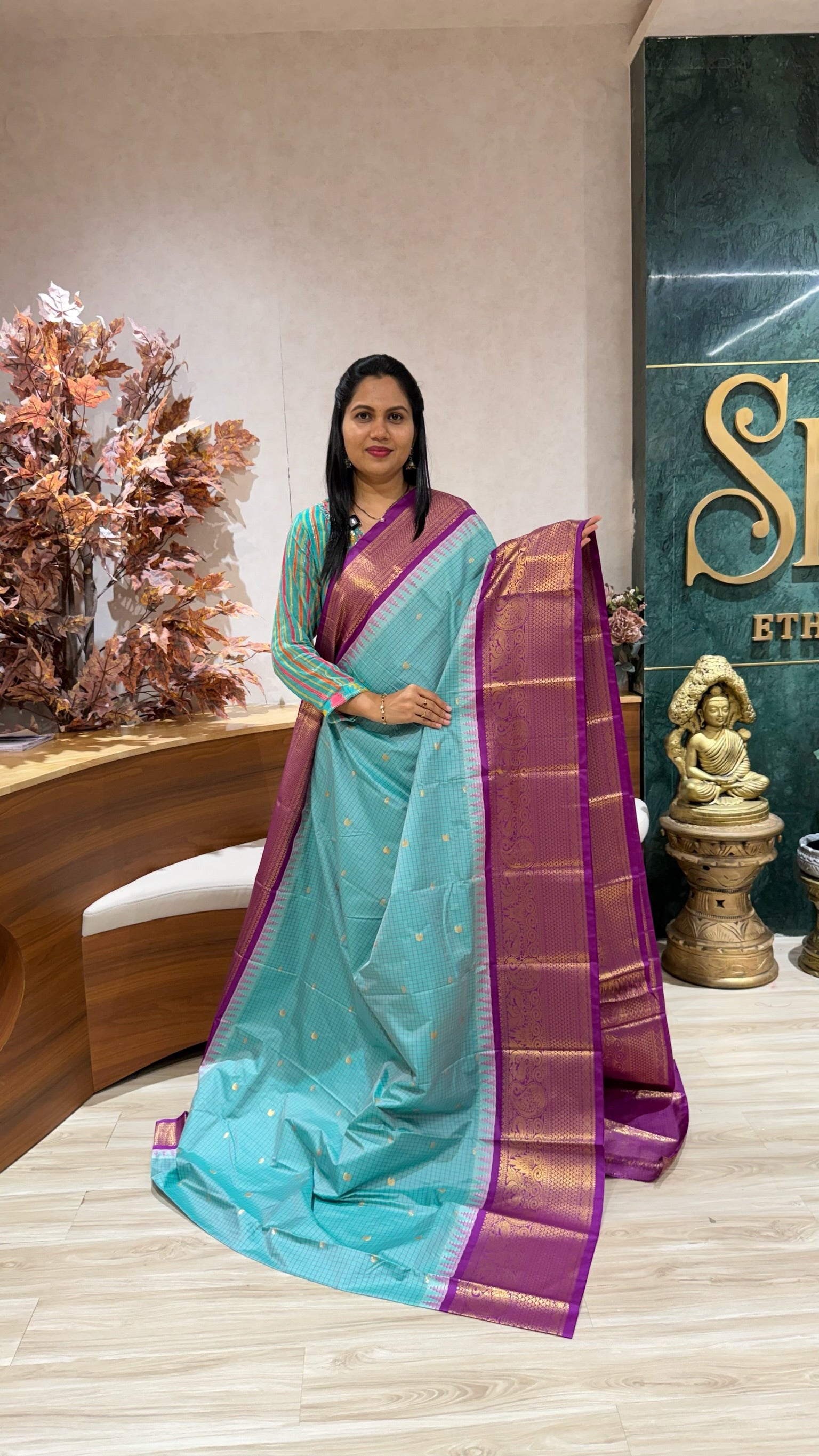 Semi gadwal sea green