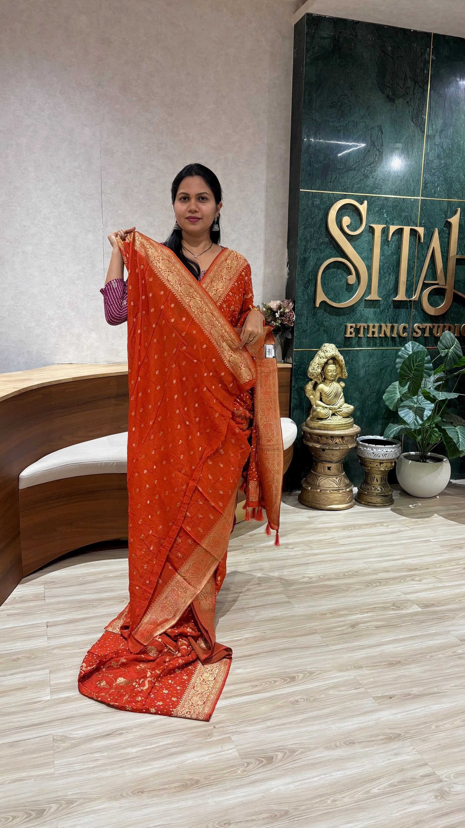 Chinnon Bandhini orange