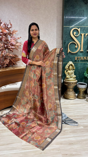 Tissue banaras digital print