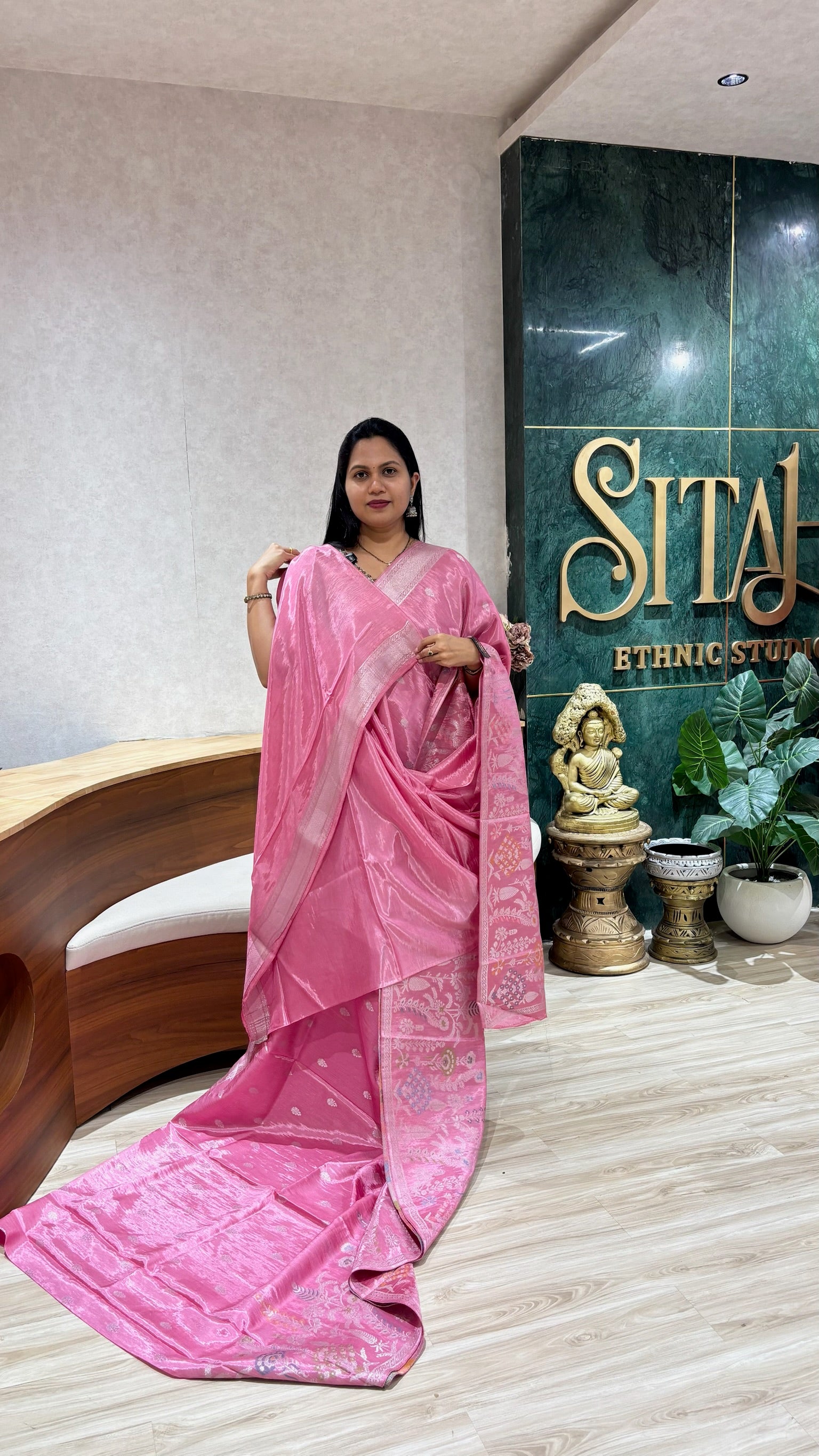 Matka silk baby pink