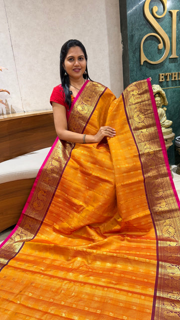 Brocade gadwal pattu