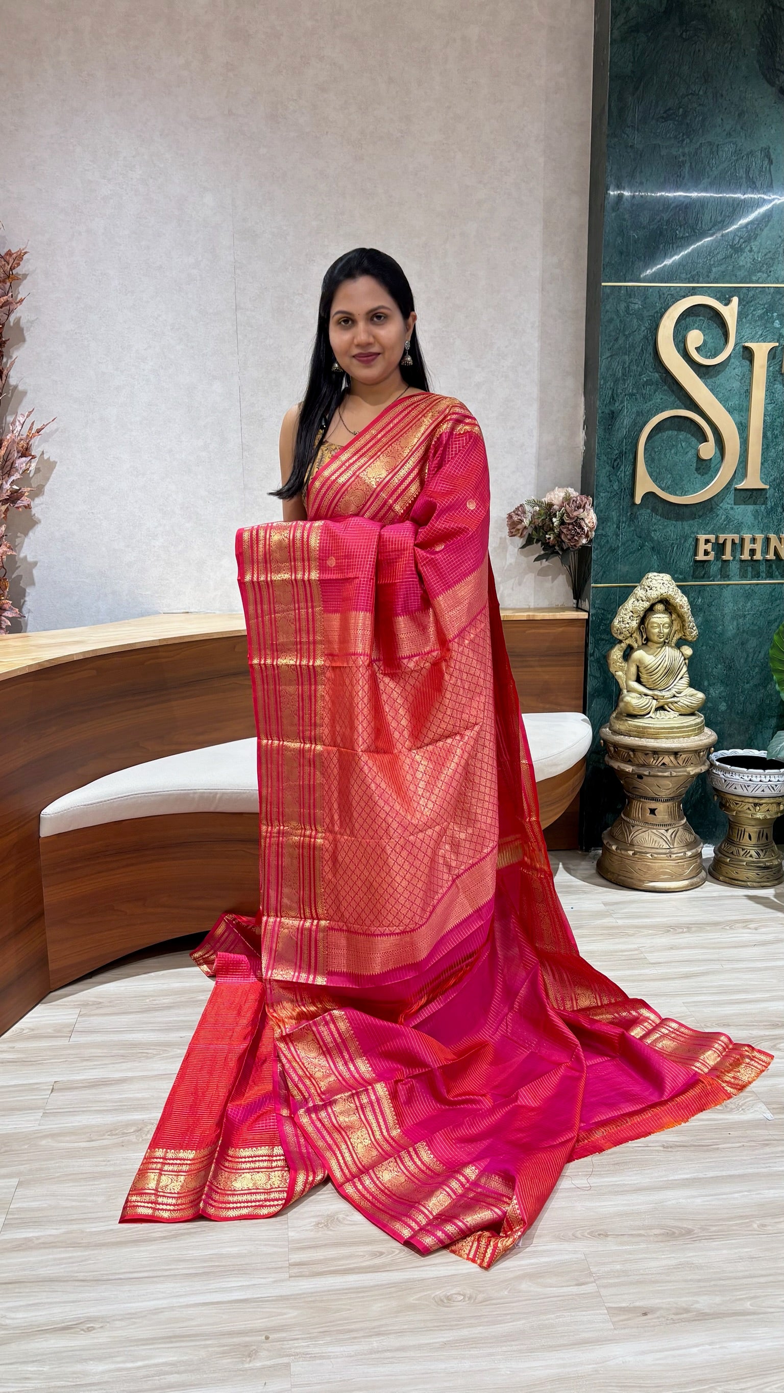 Handloom vintage Kanchi pattu