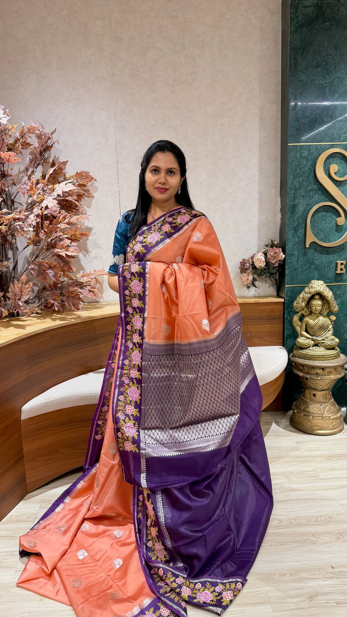 Mango silk embroidery