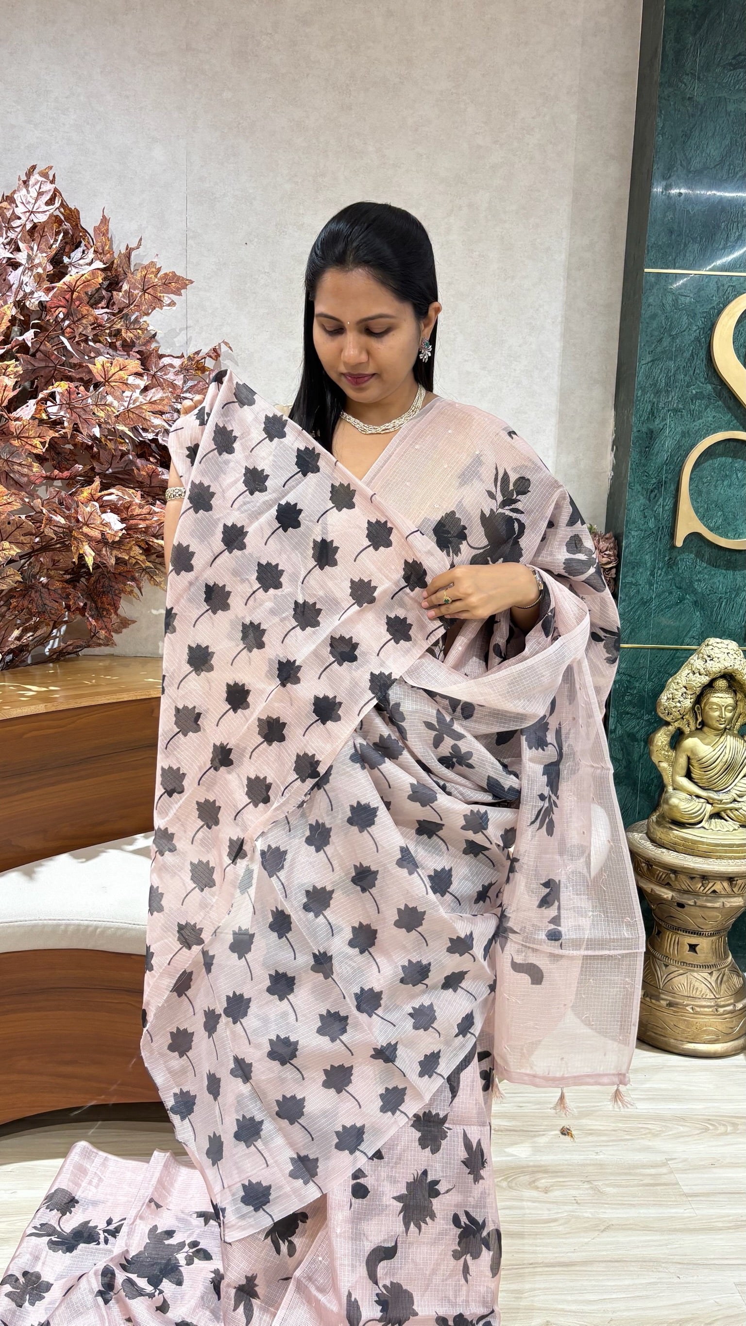 Silk kota light peach