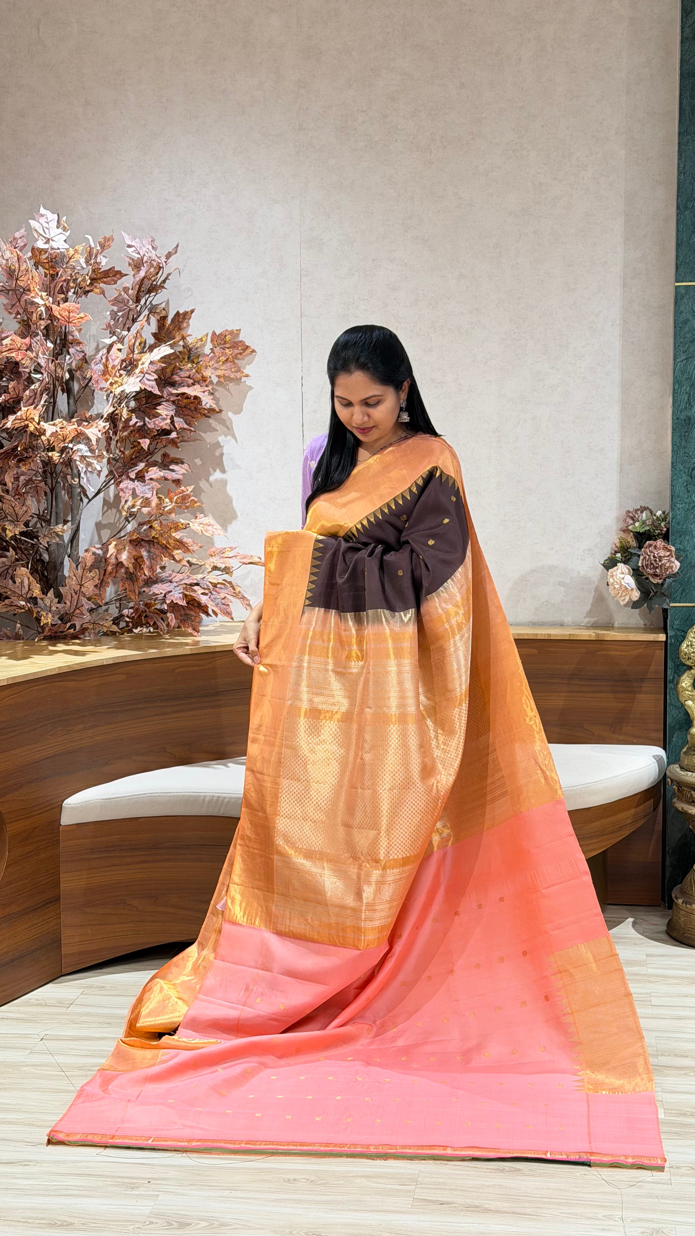 Handloom Gadwal tissue