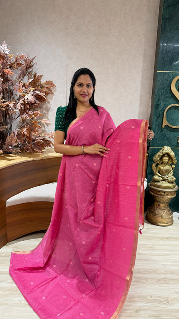 Fancy cotton jhamdhani pallu