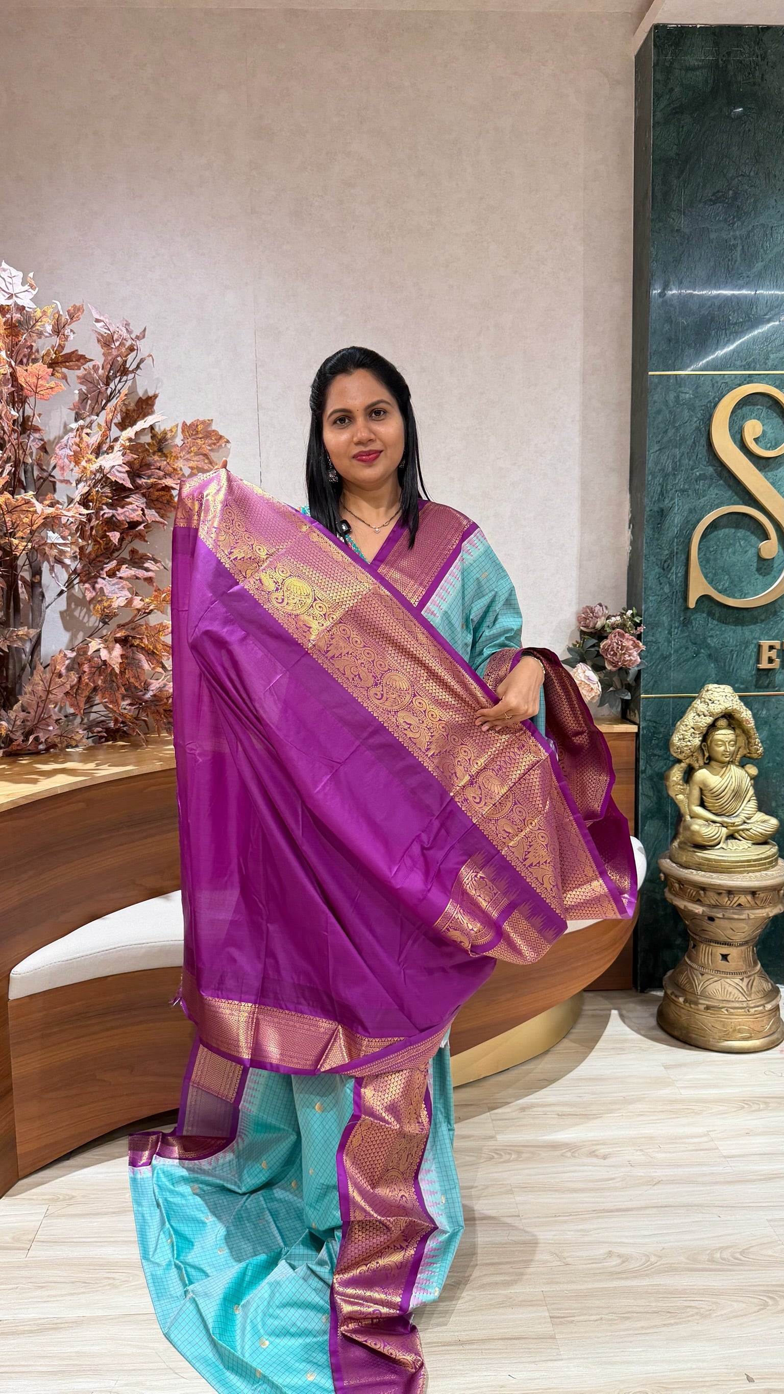 Semi gadwal sea green