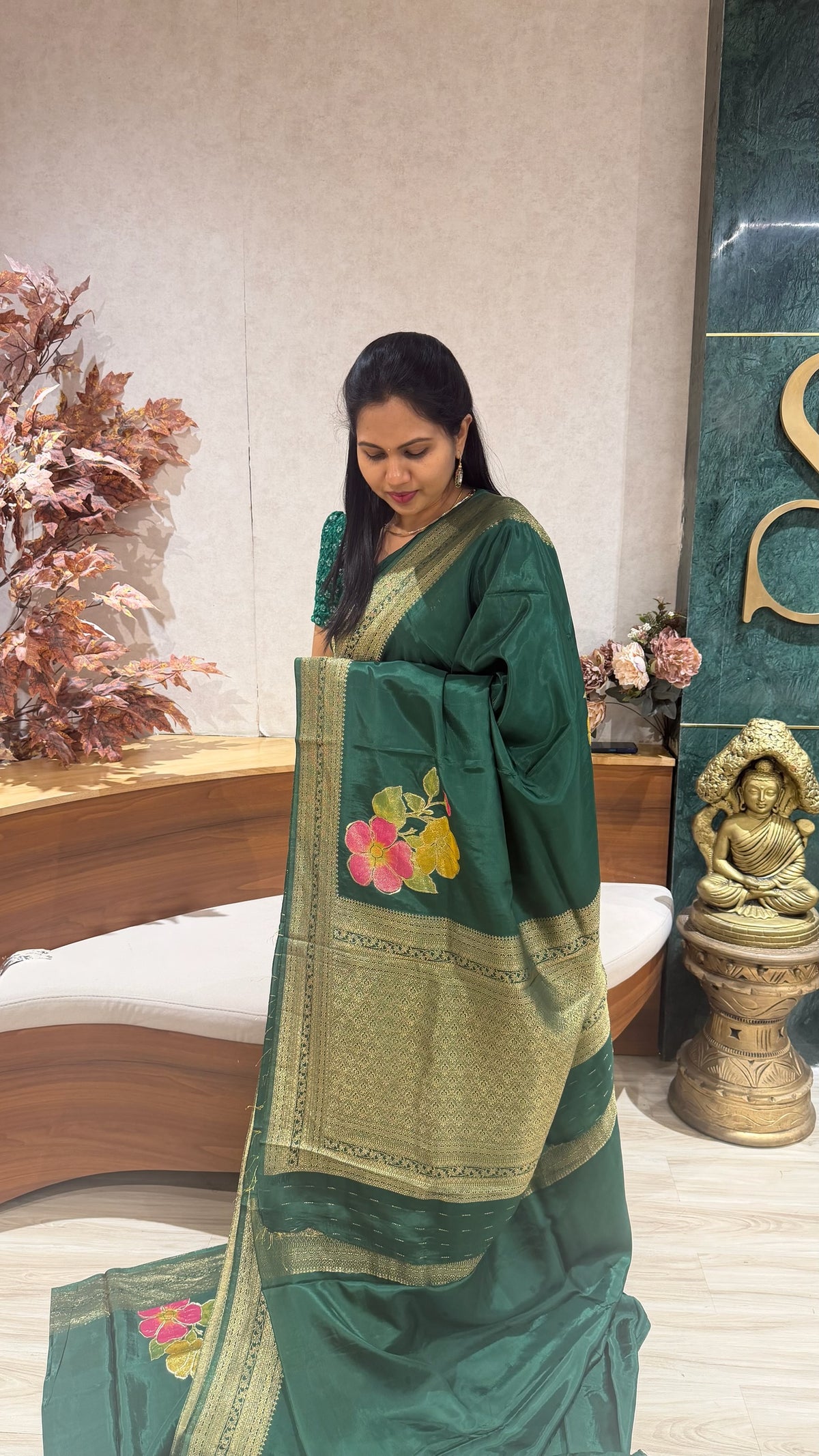 Crepe saree