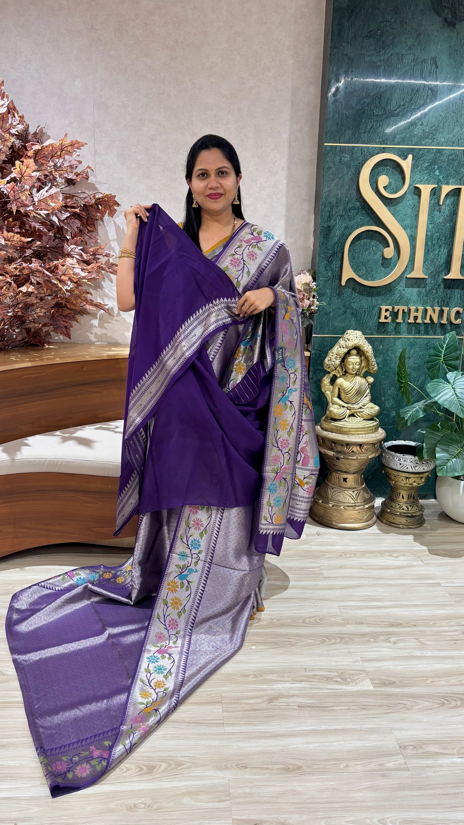 Crepe brocade