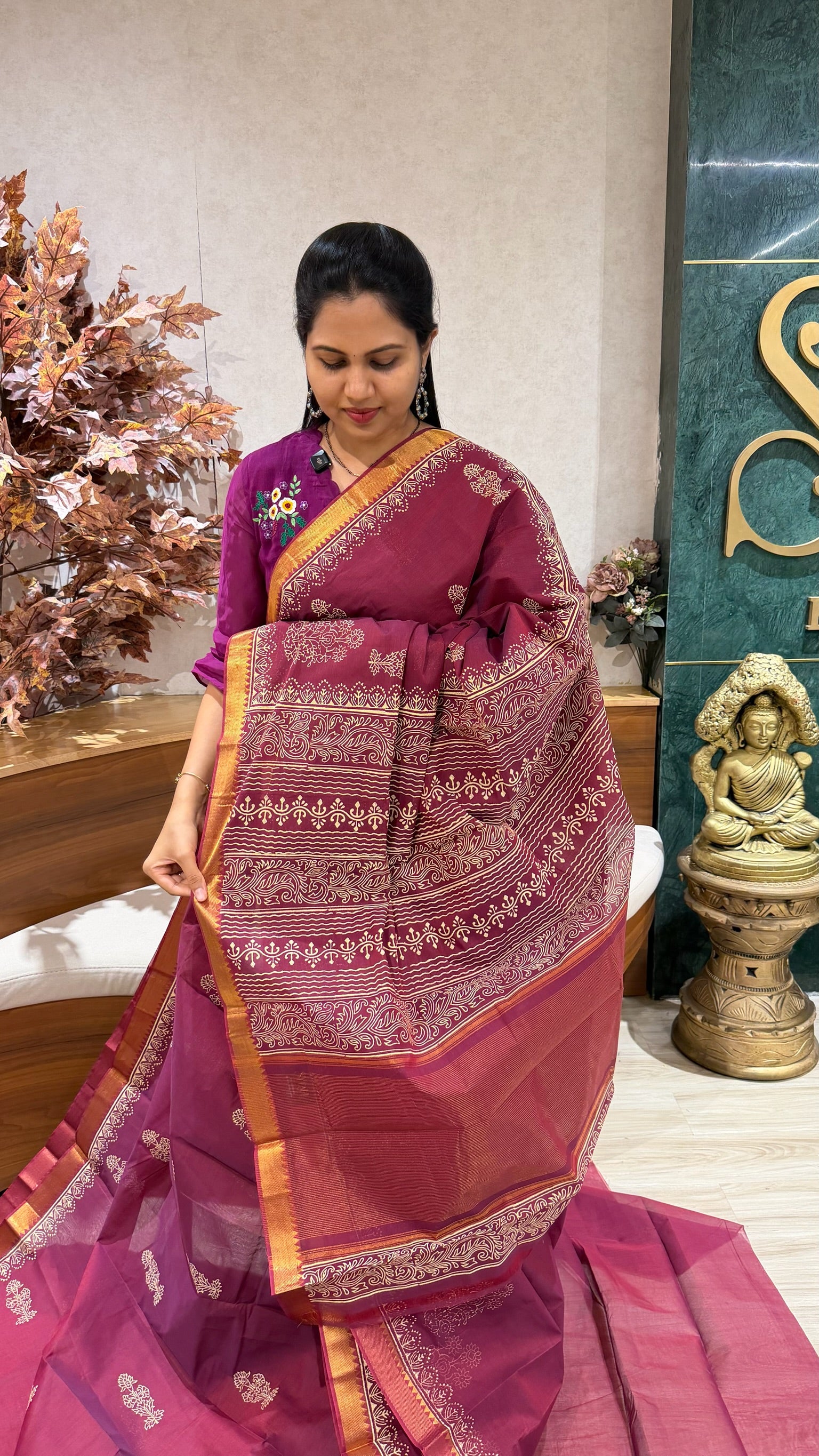 Mangalgiri cotton hand block print