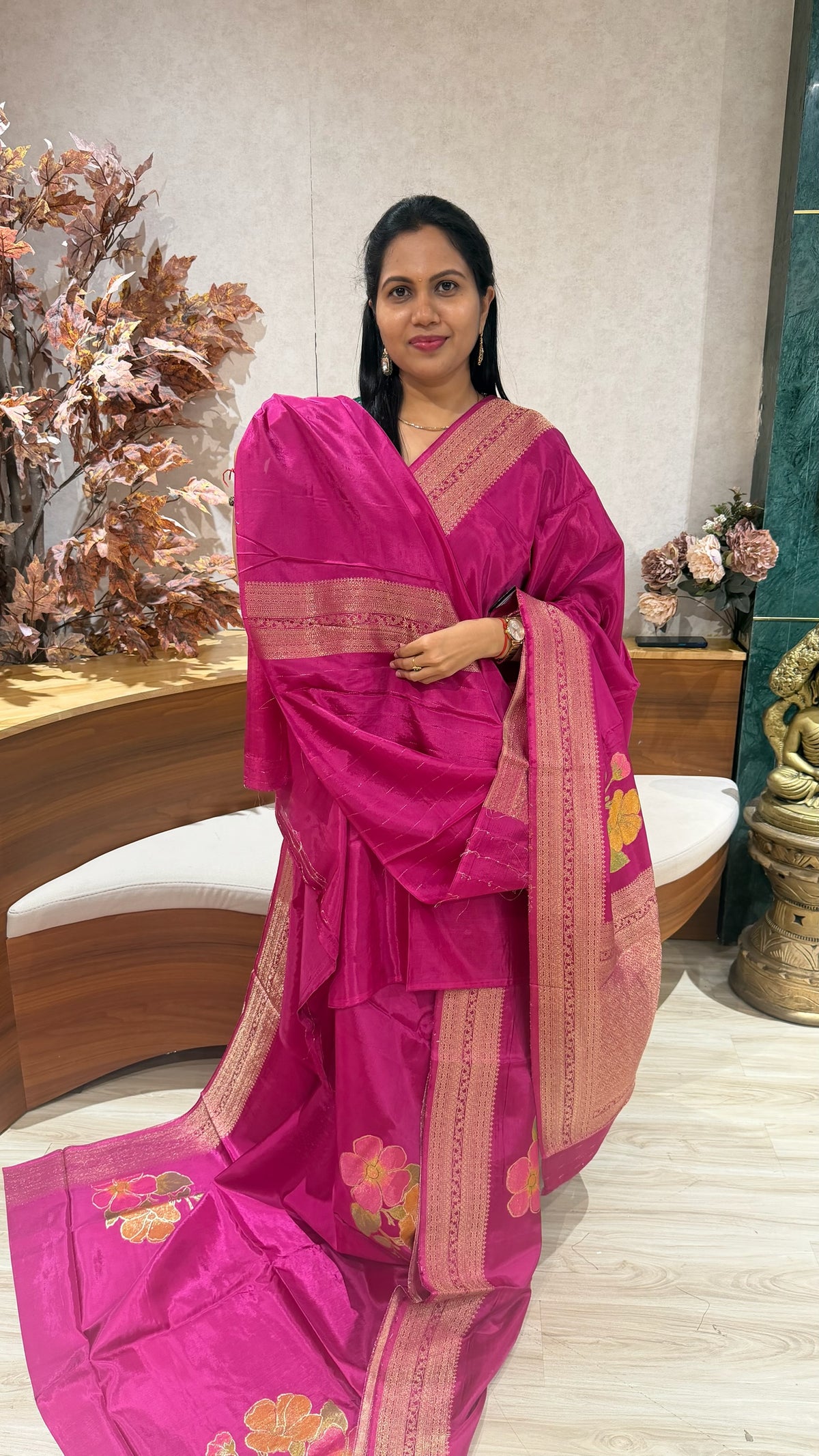 Crepe saree