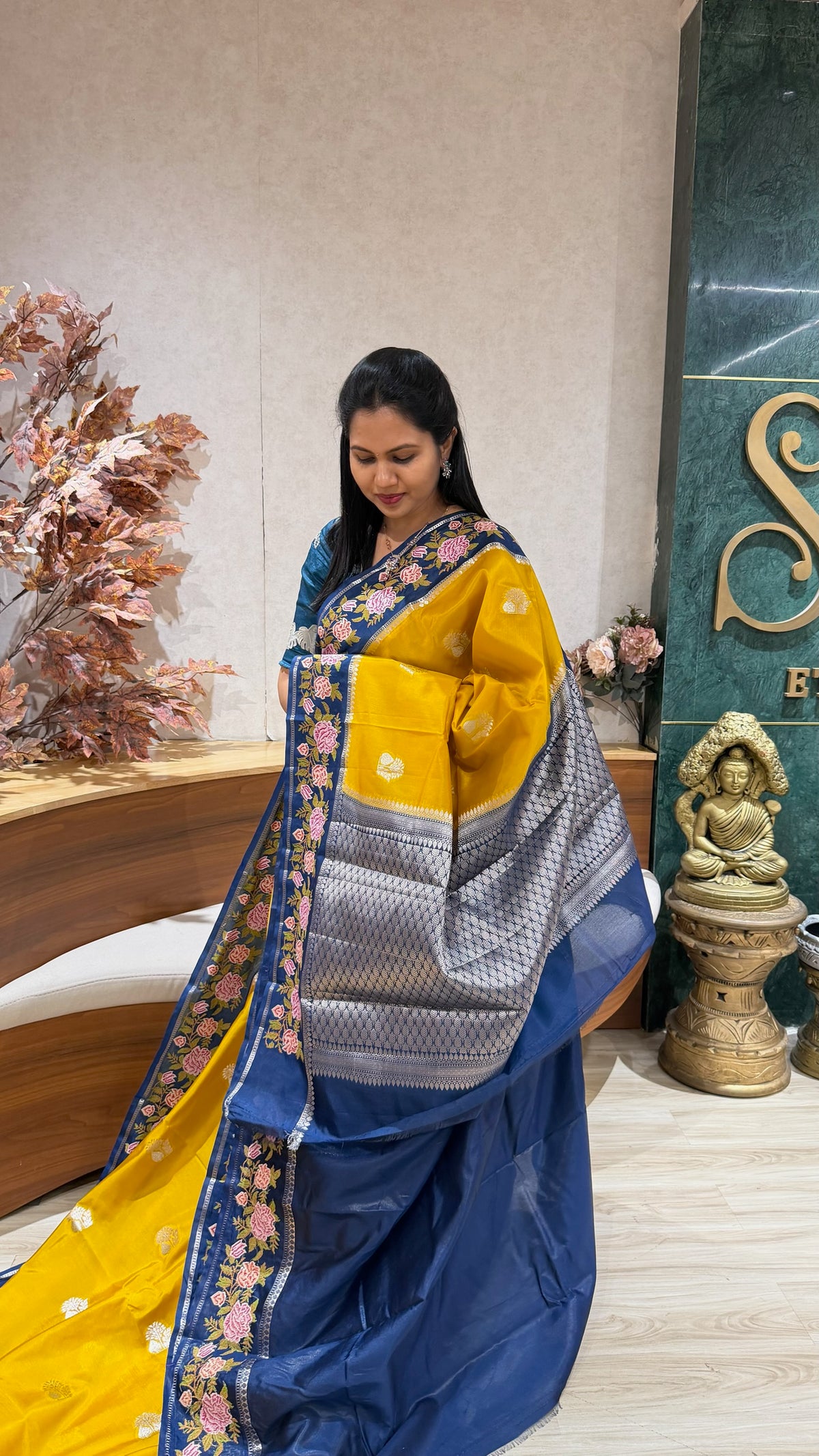 Mango silk embroidery