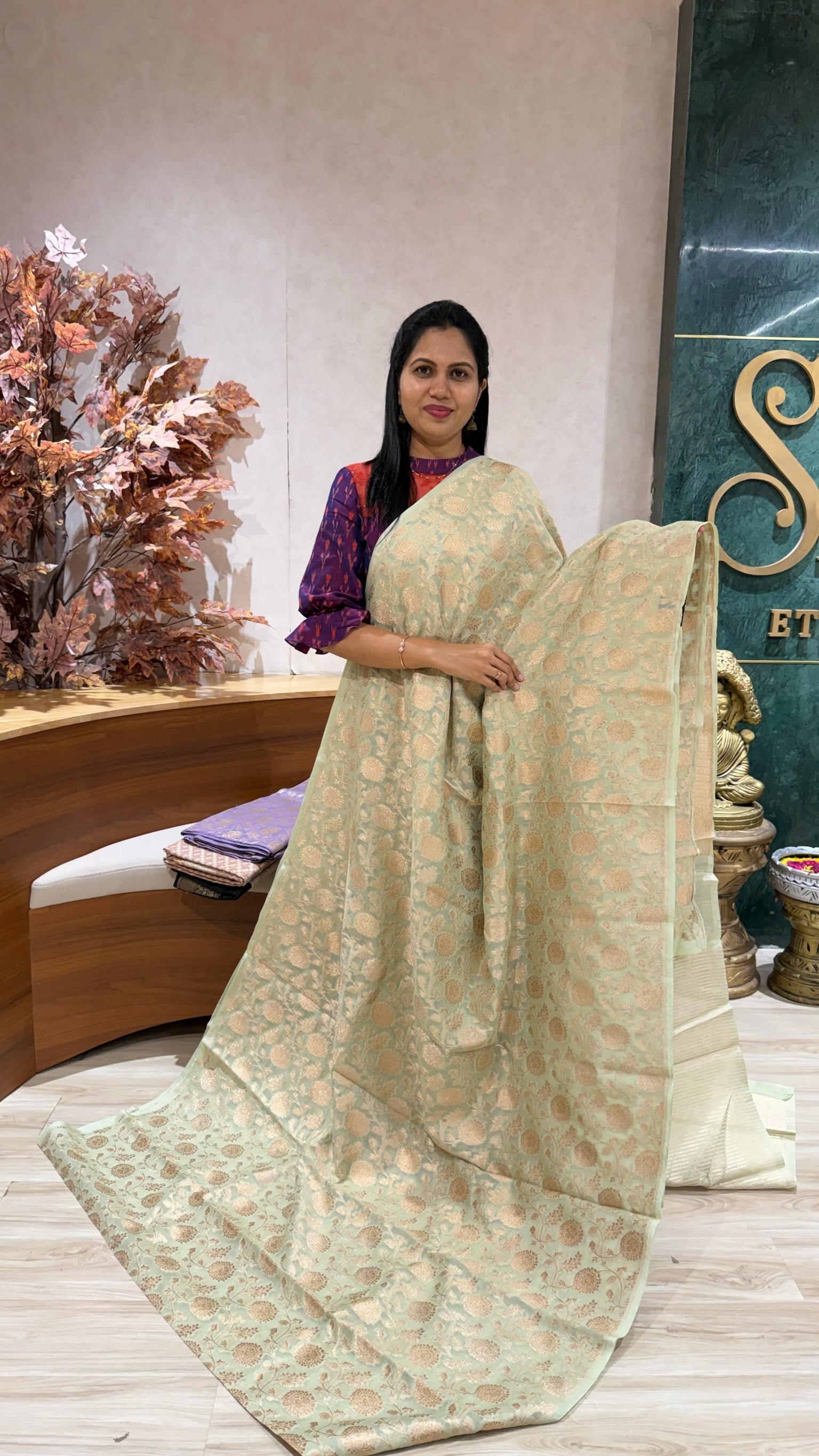 Banaras weaving allover - sale