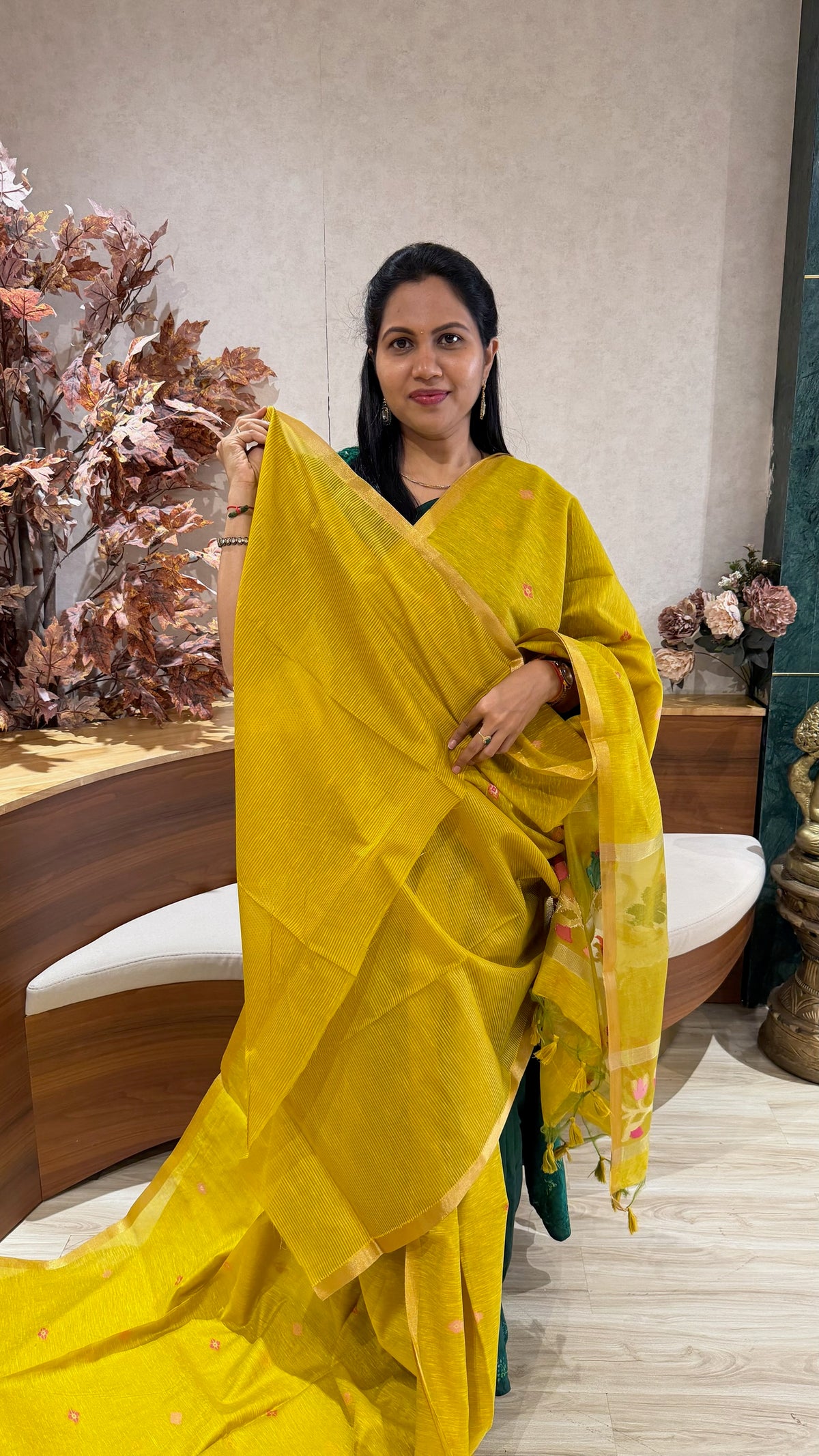 Fancy cotton jhamdhani pallu