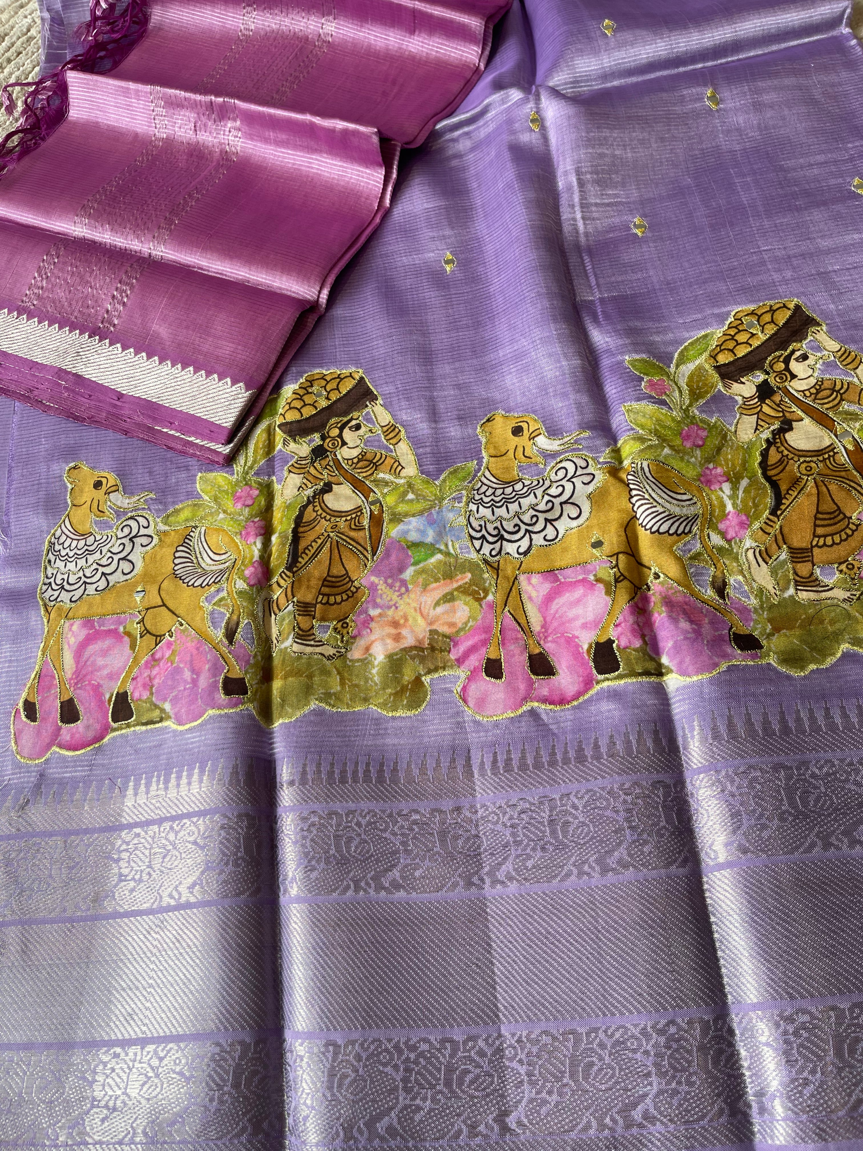 Mangalgiri dress lavender