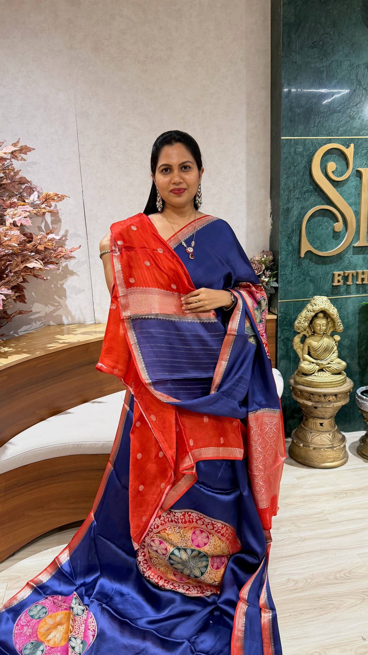 Mashru crepe designer