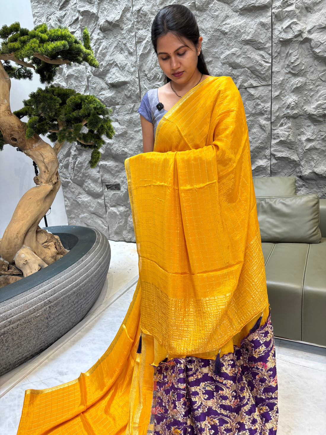 Chiffon yellow-purple
