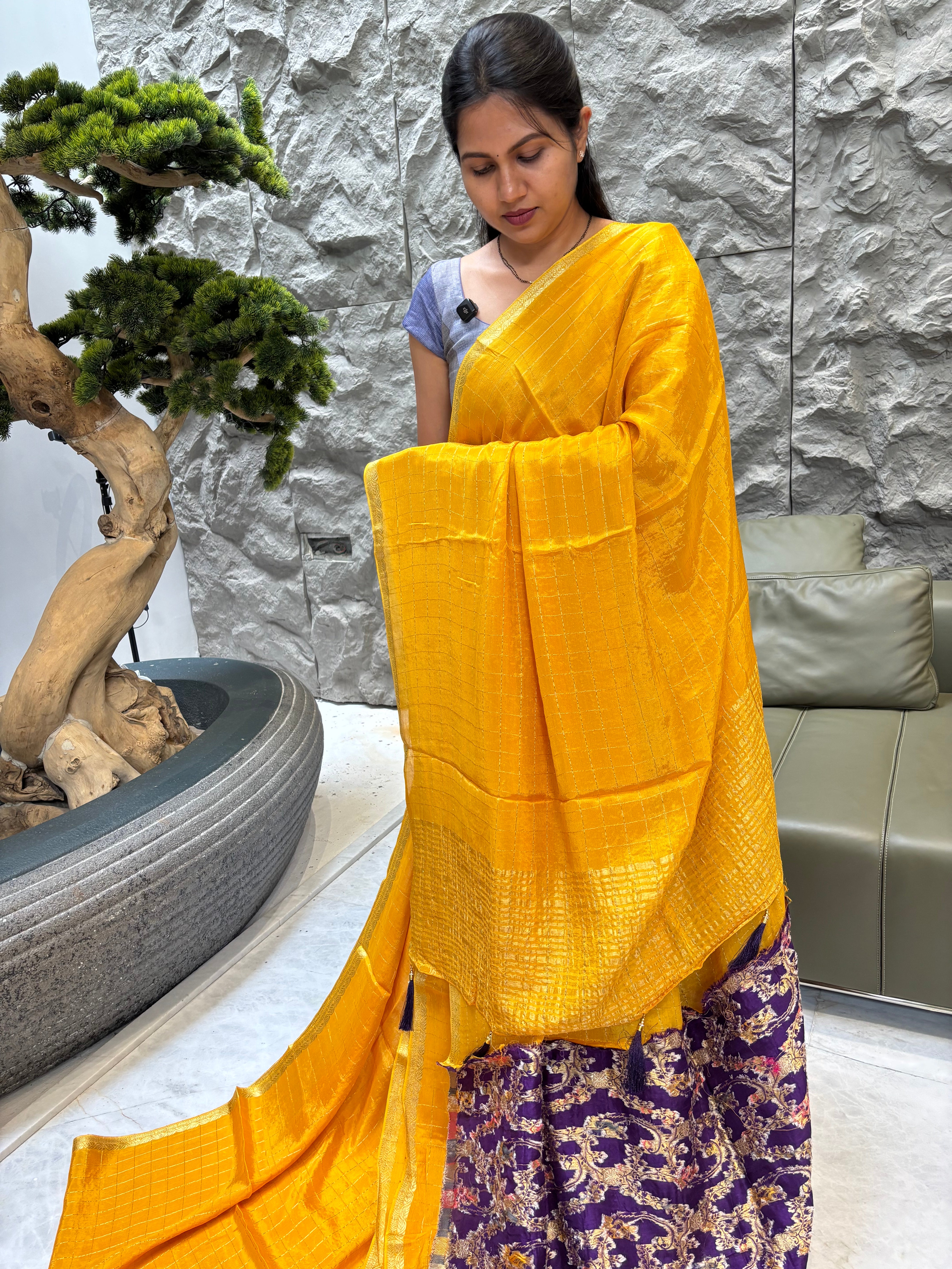 Chiffon yellow-purple