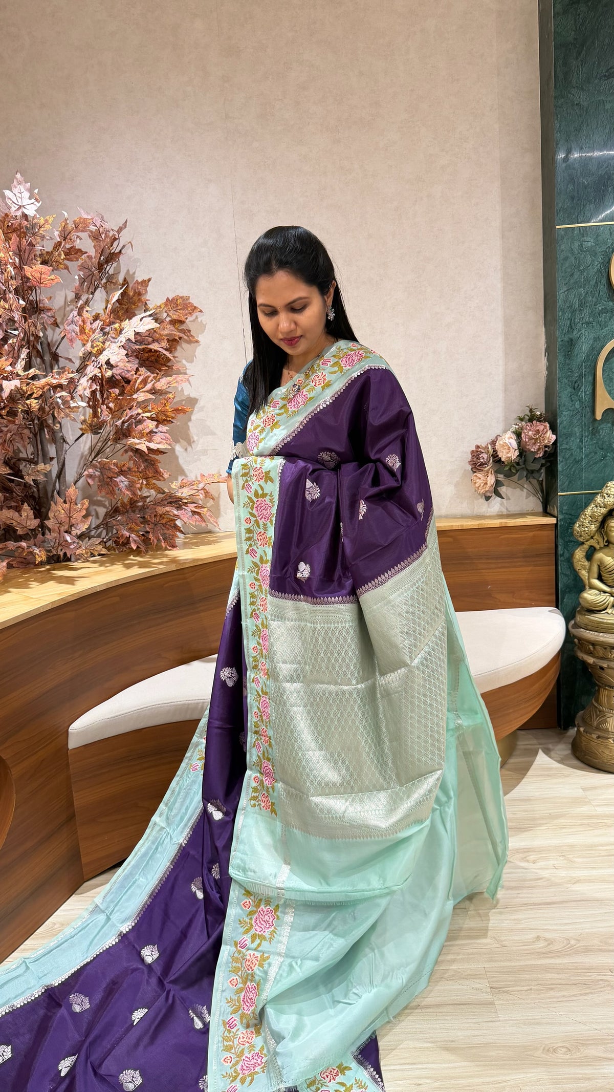 Mango silk embroidery