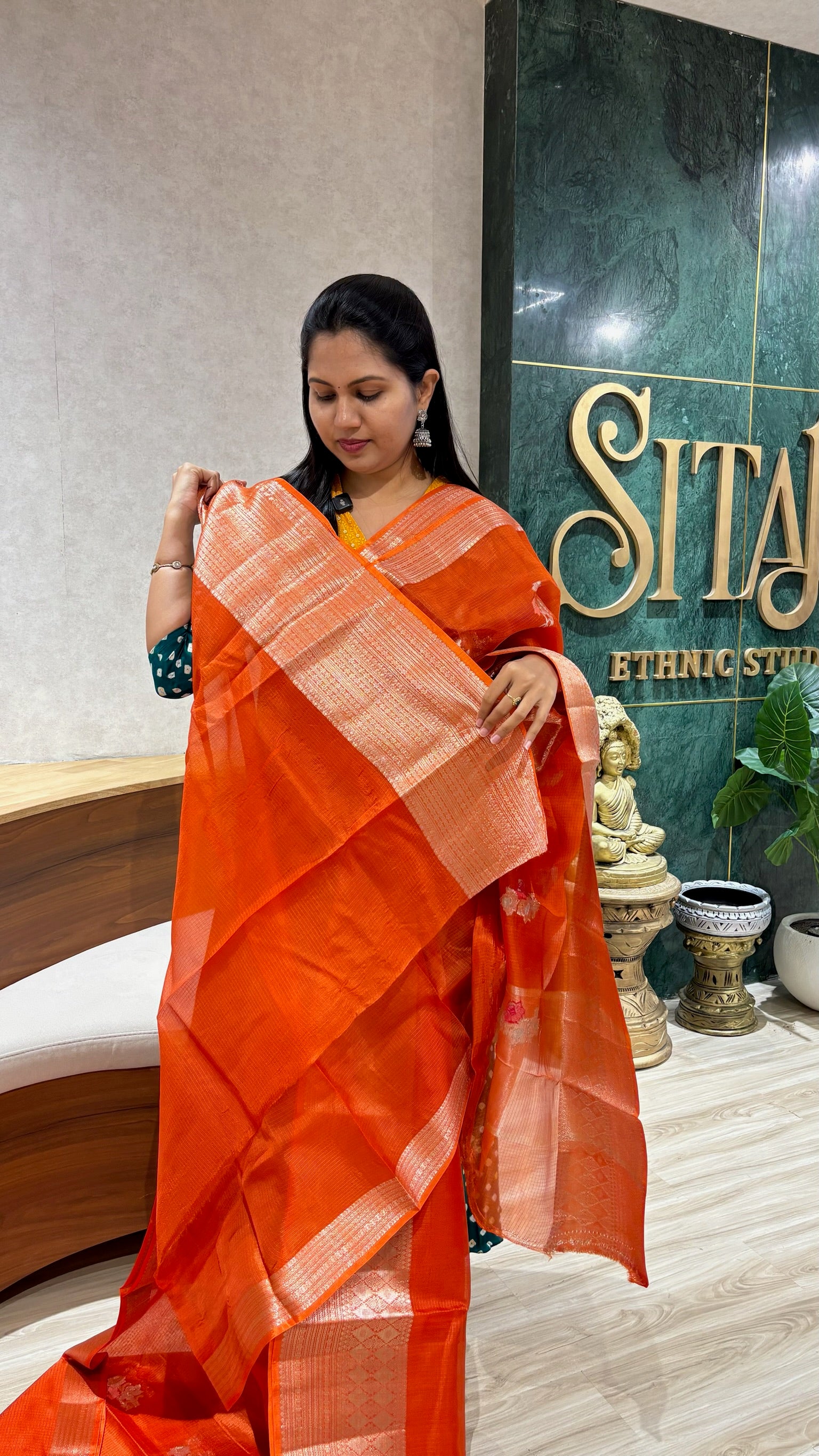 Kota silk orange