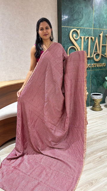 Munga zari stripes maroon