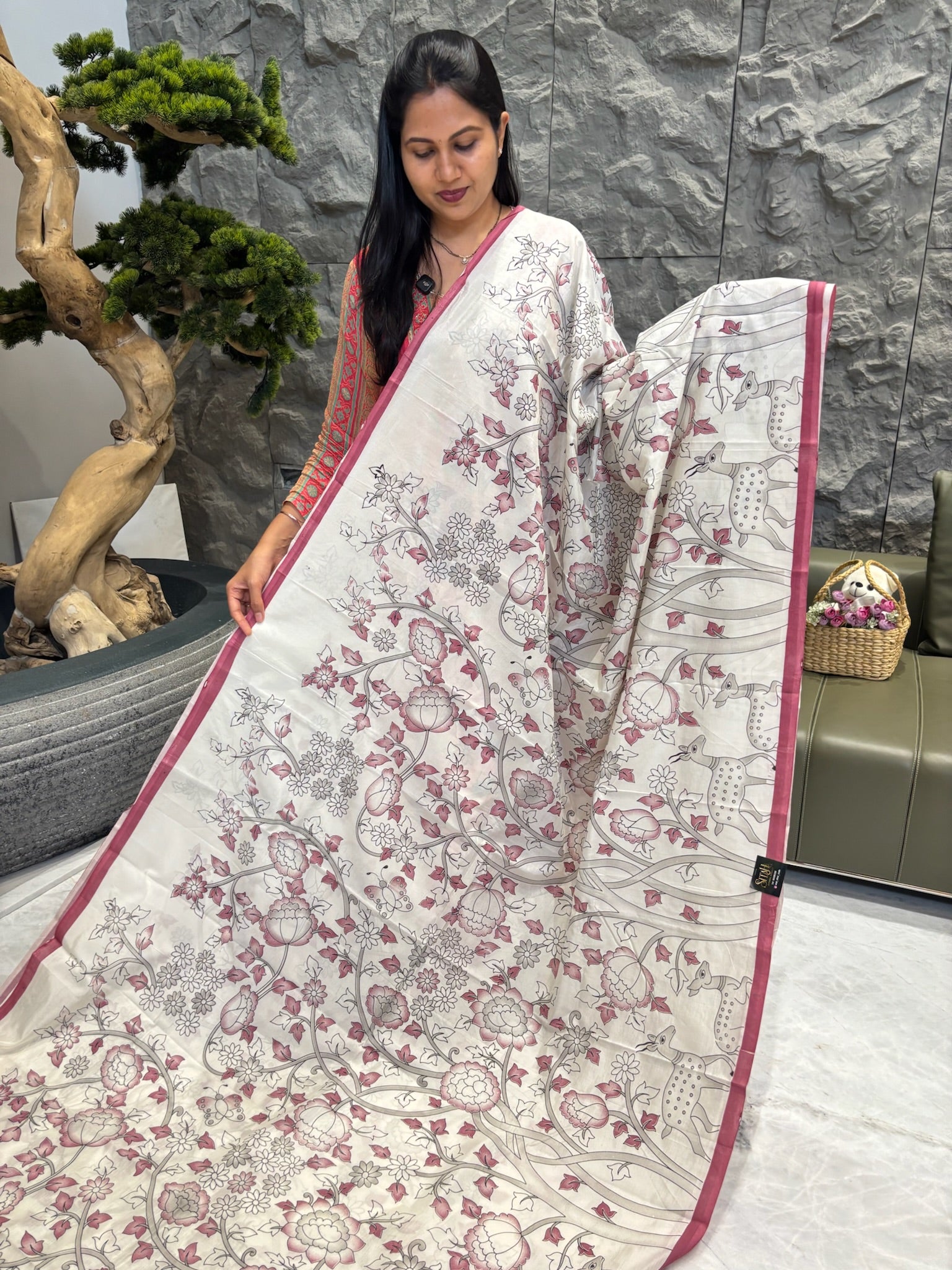 Mangalgiri silk mauve pink