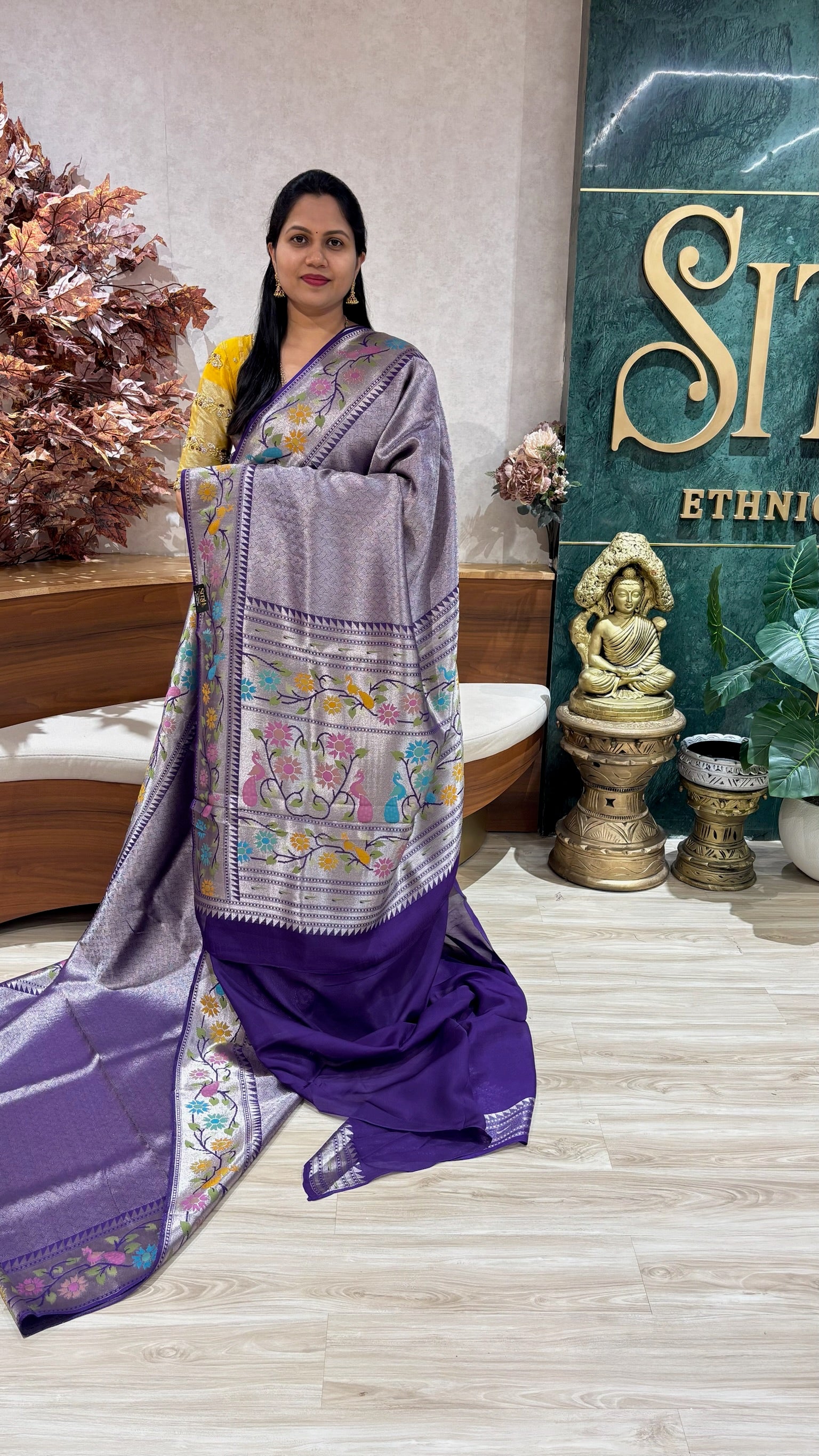 Crepe brocade