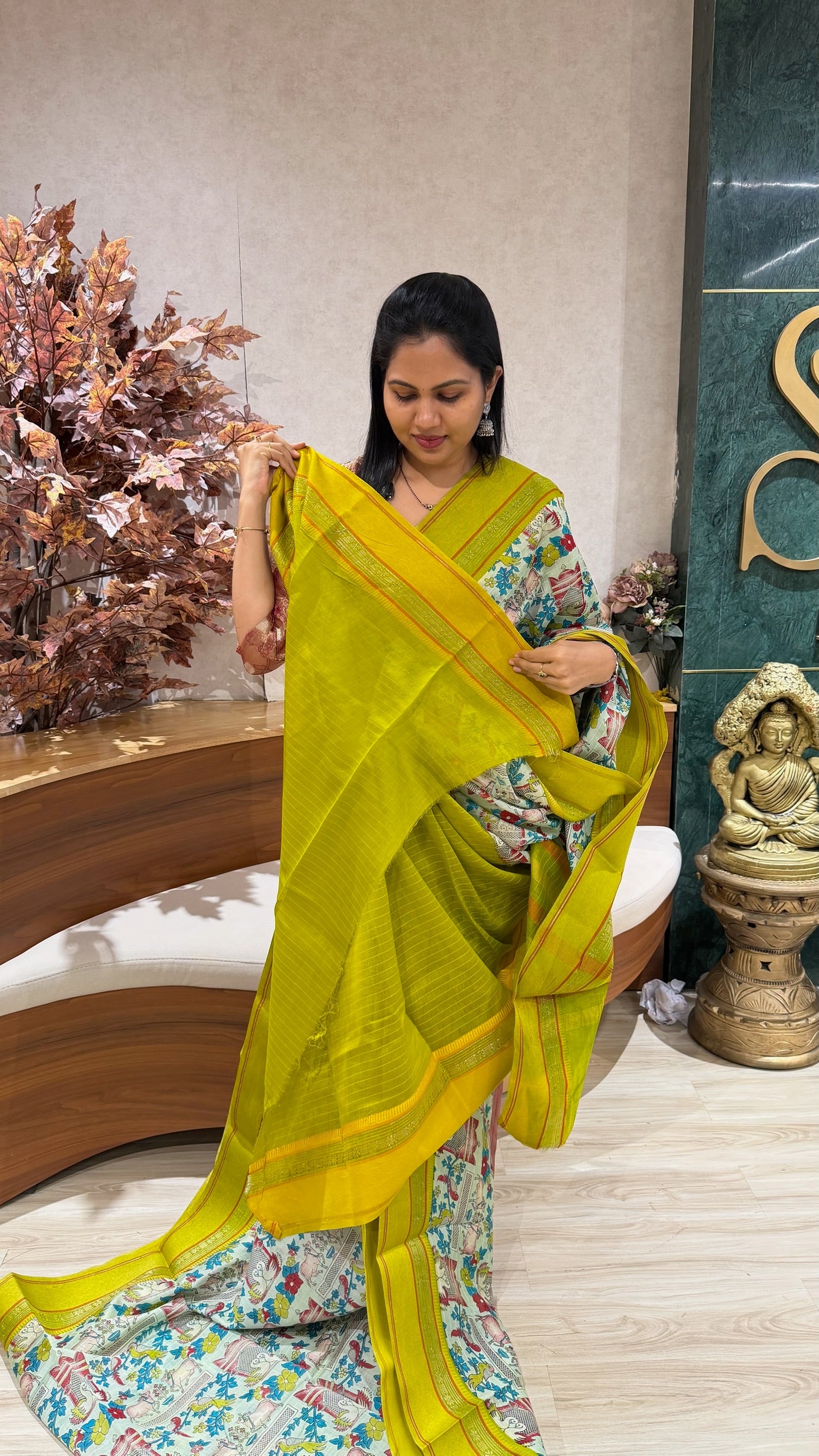 Digital print sarees