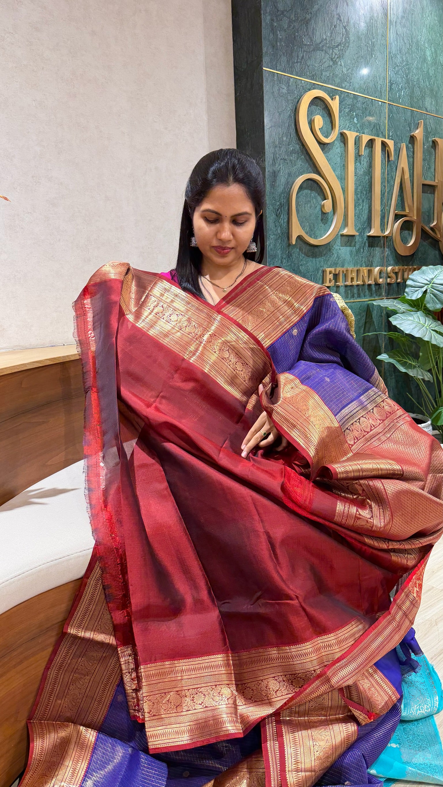 Light weight vintage Kanchi pattu