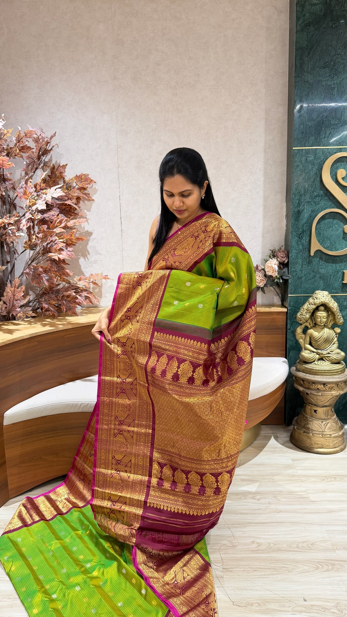 Handloom gadwal pattu