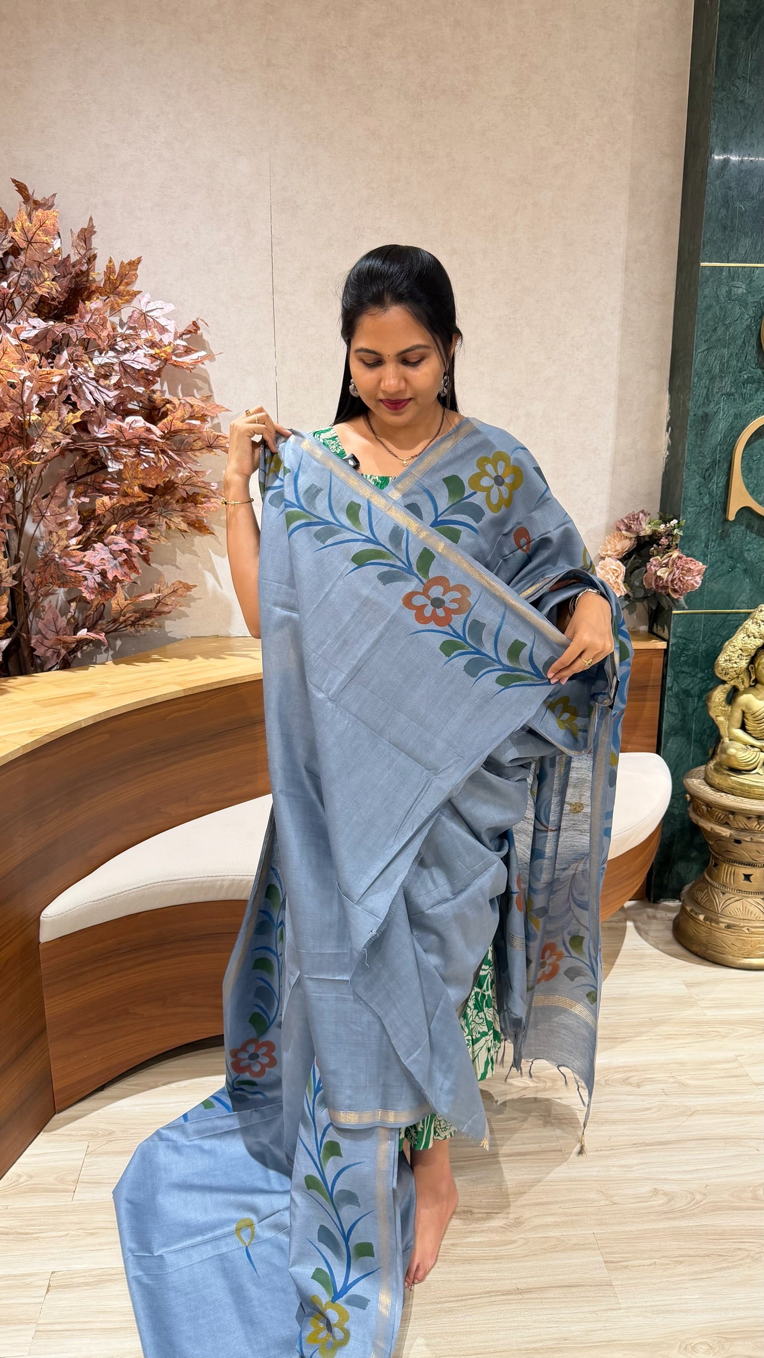 Tussar hand paint