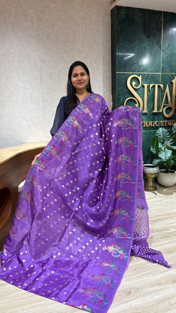 Paper silk buti border