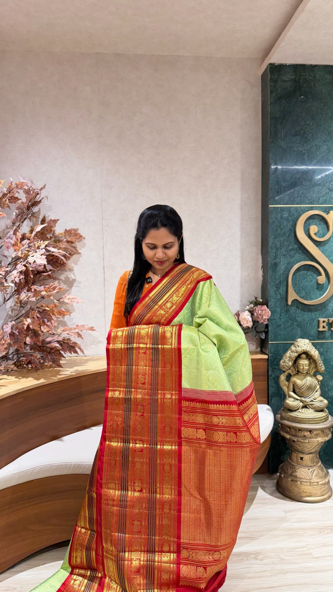 Handloom brocade gadwal
