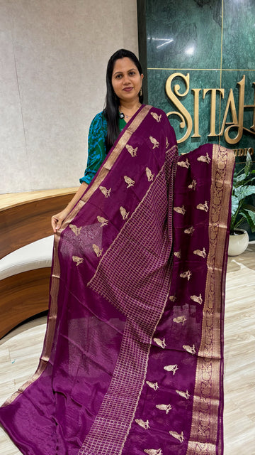 Chiffon weaving -embroiderywine