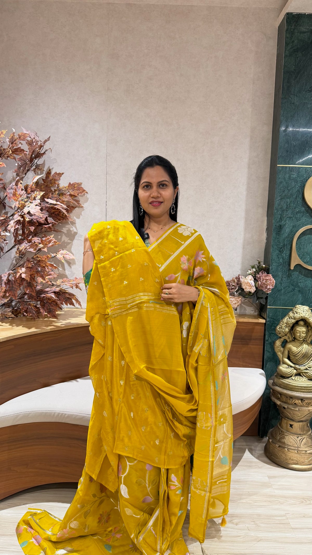 Pure georgette jhamdani