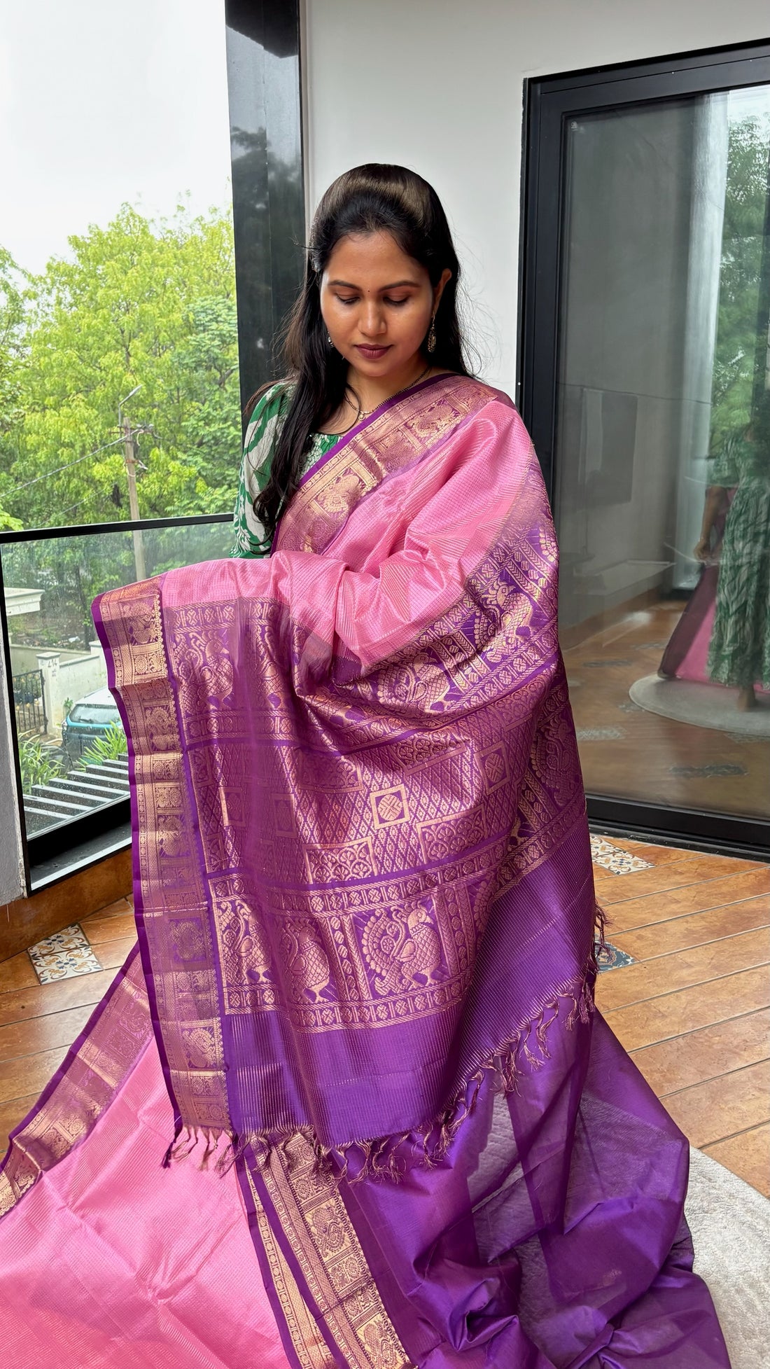 Mangalgiri pattu pink