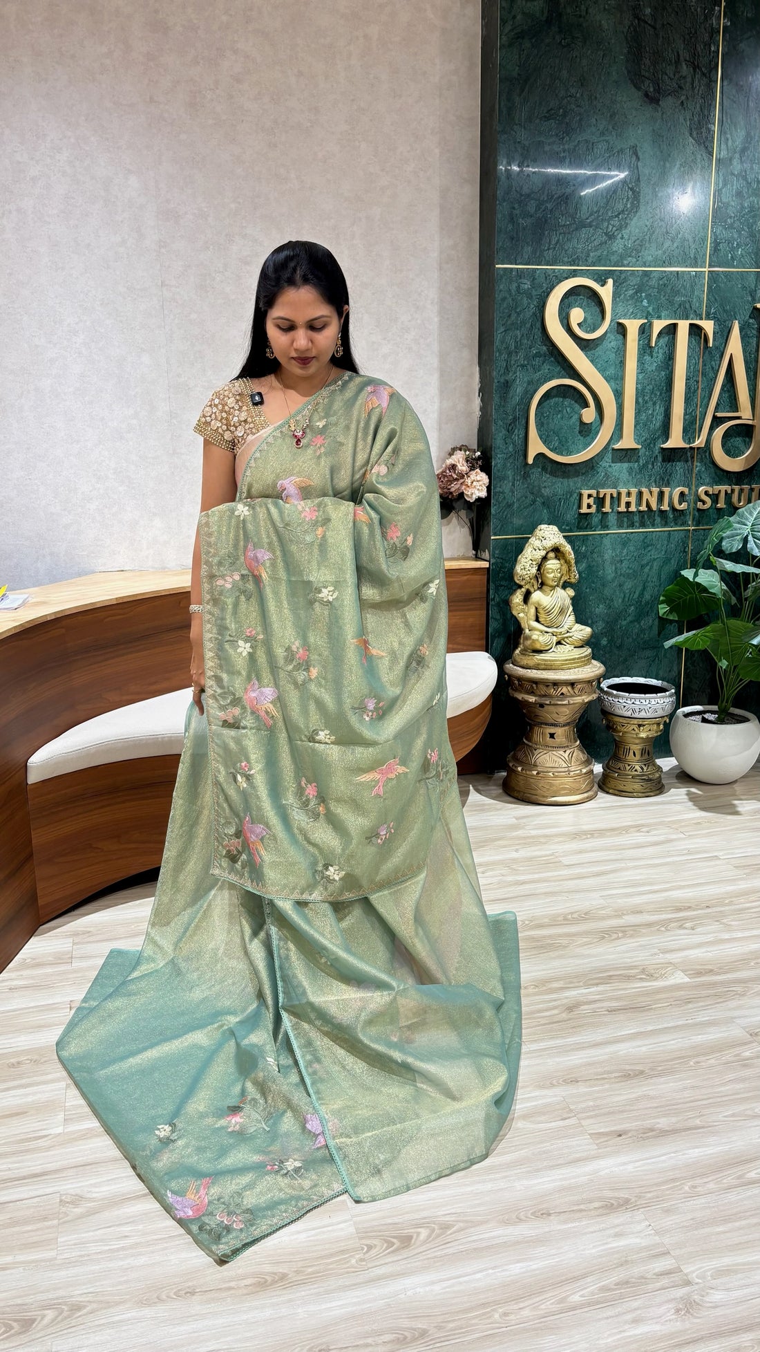 Crush tissue pista green