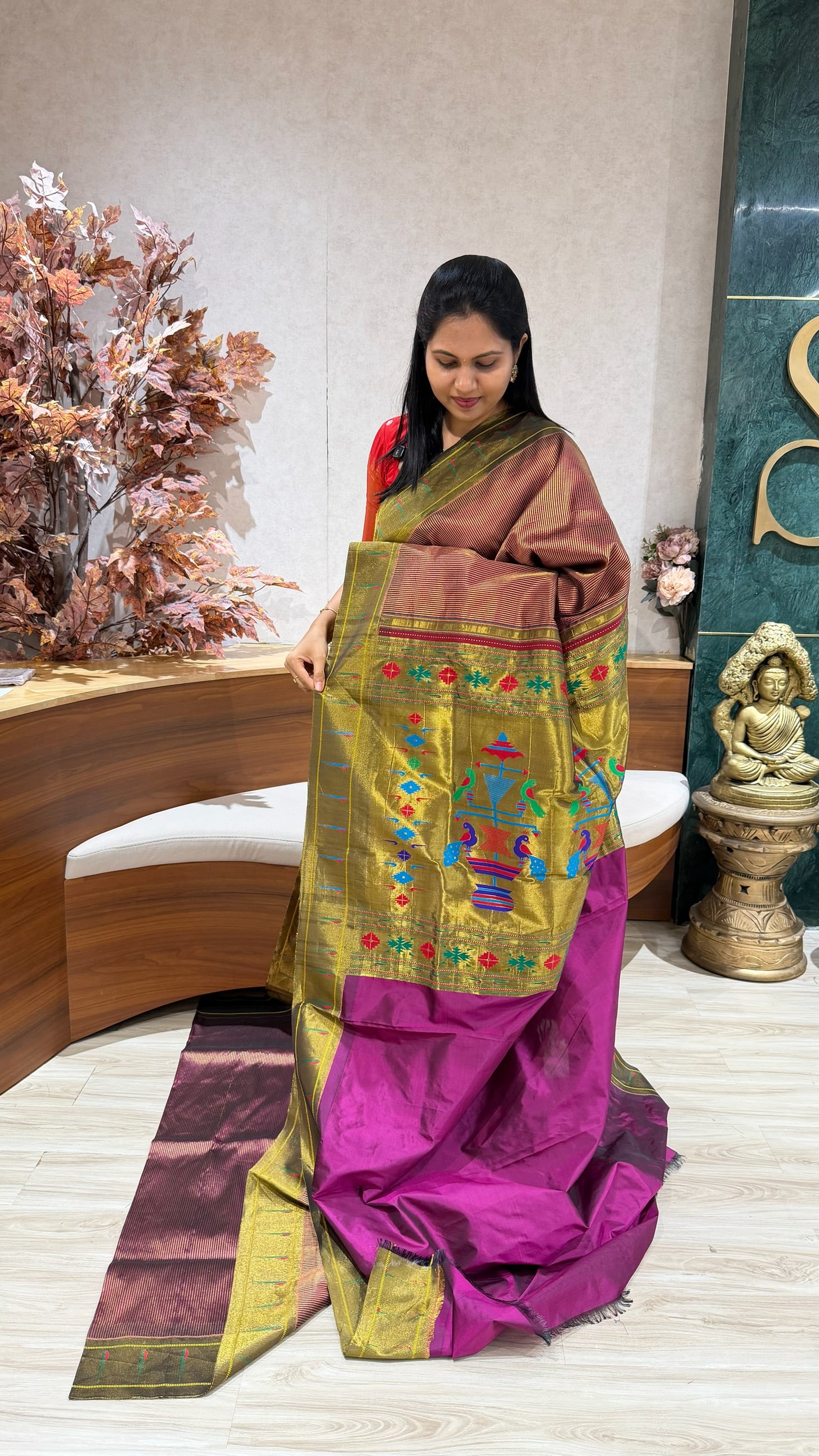Pure silk paithani