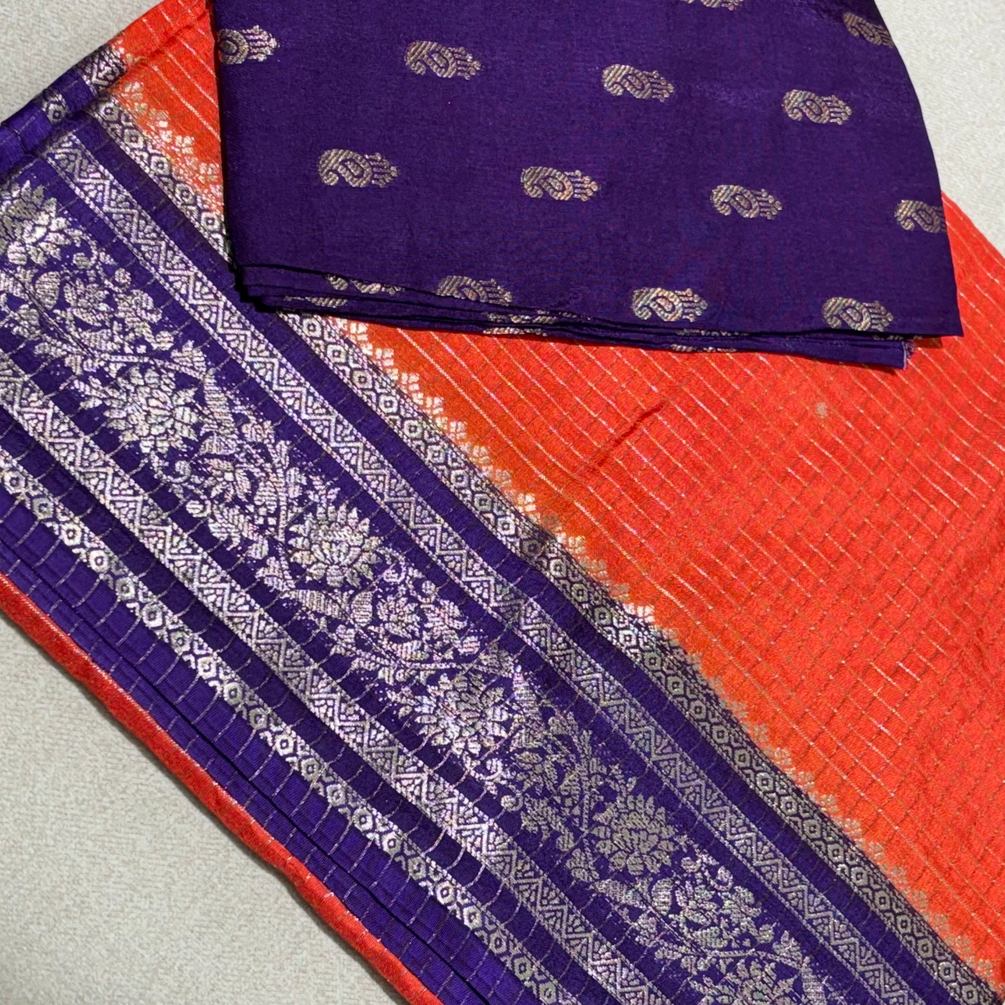 Russain silk orange