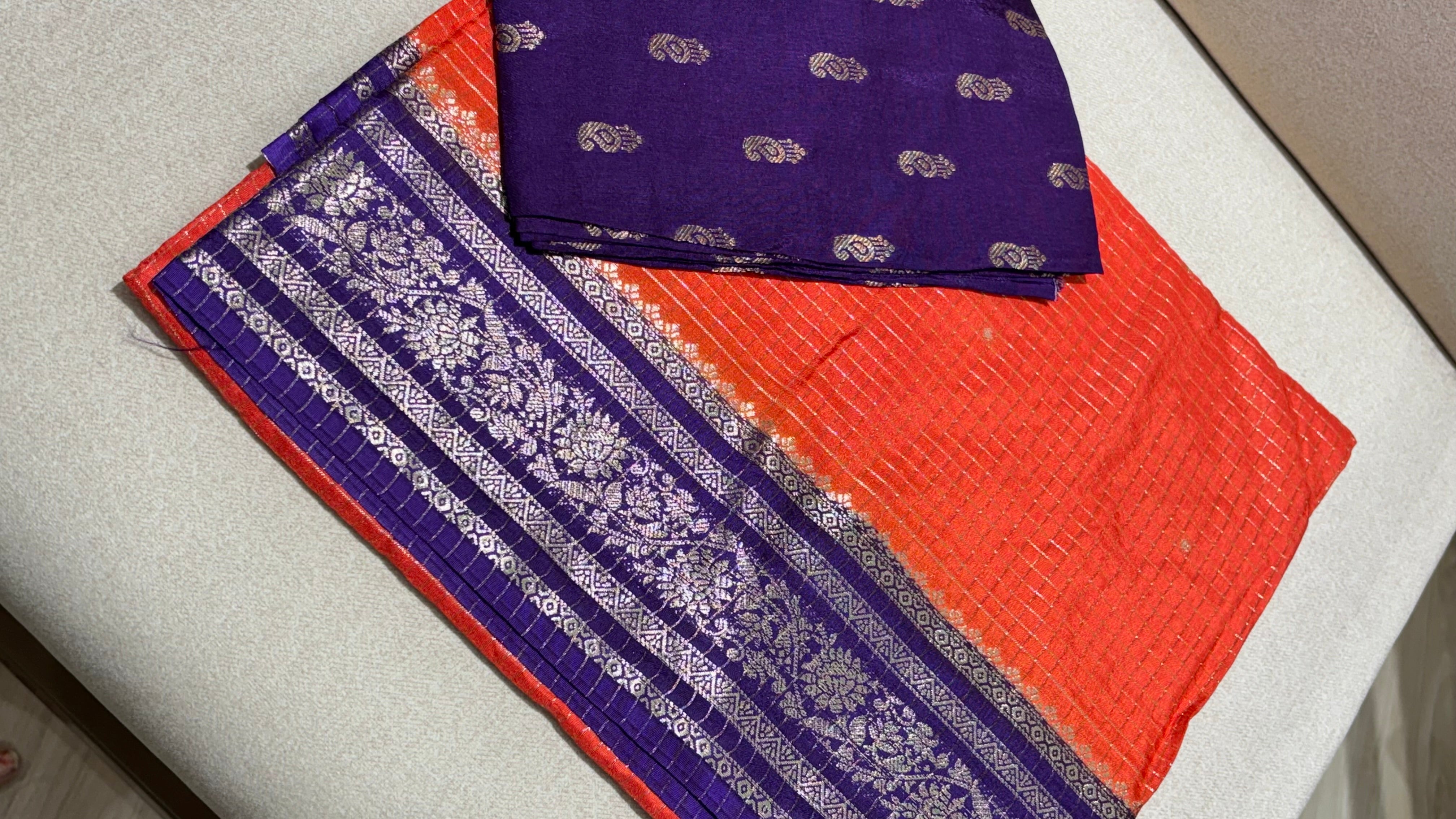 Russain silk orange