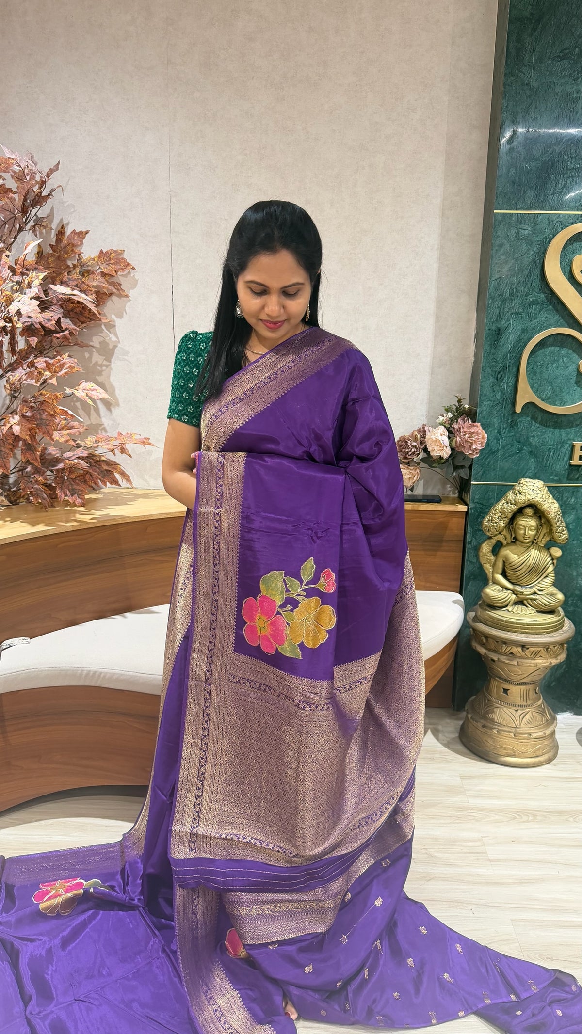 Crepe saree