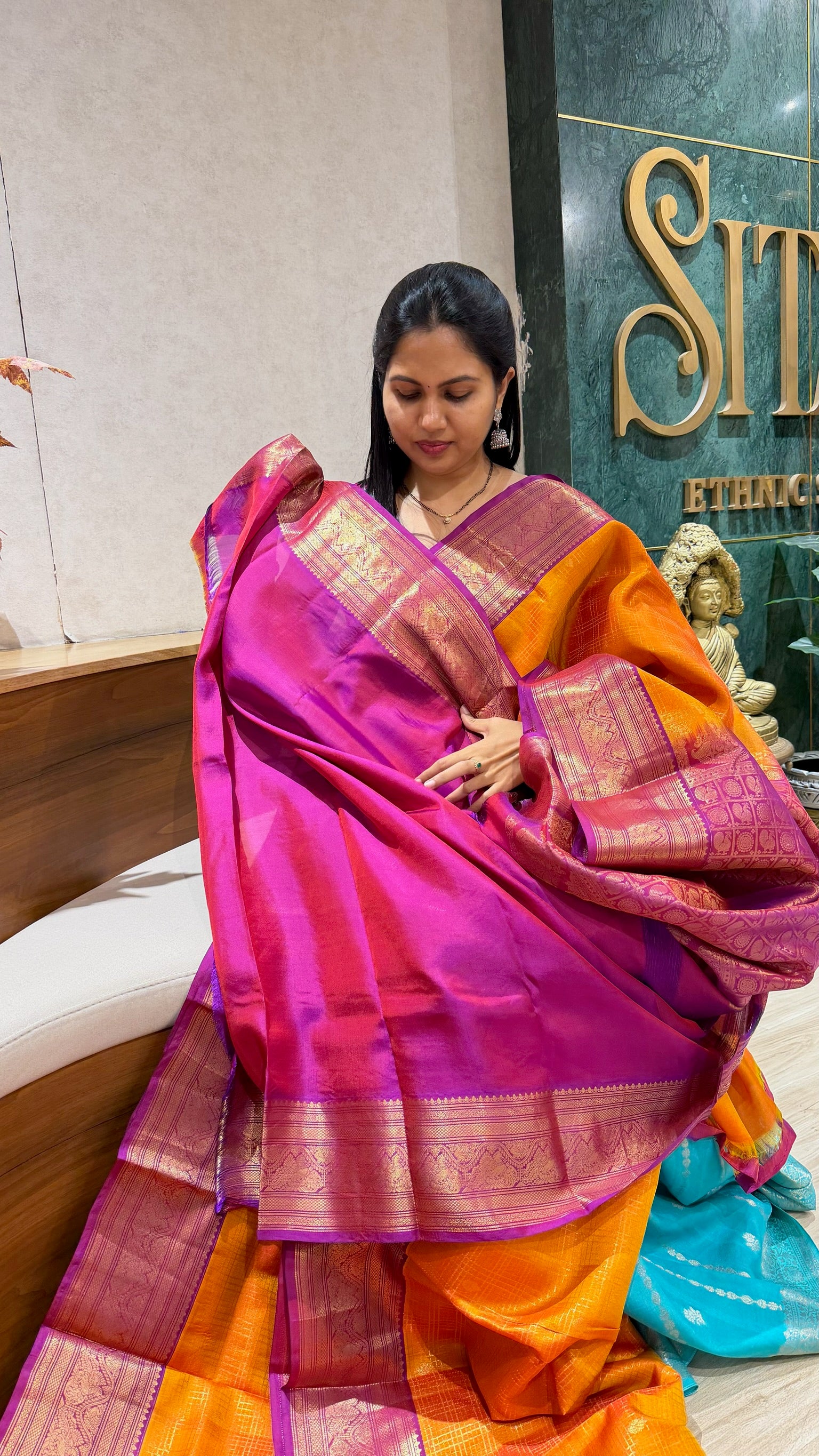 Light weight vintage kanchi pattu