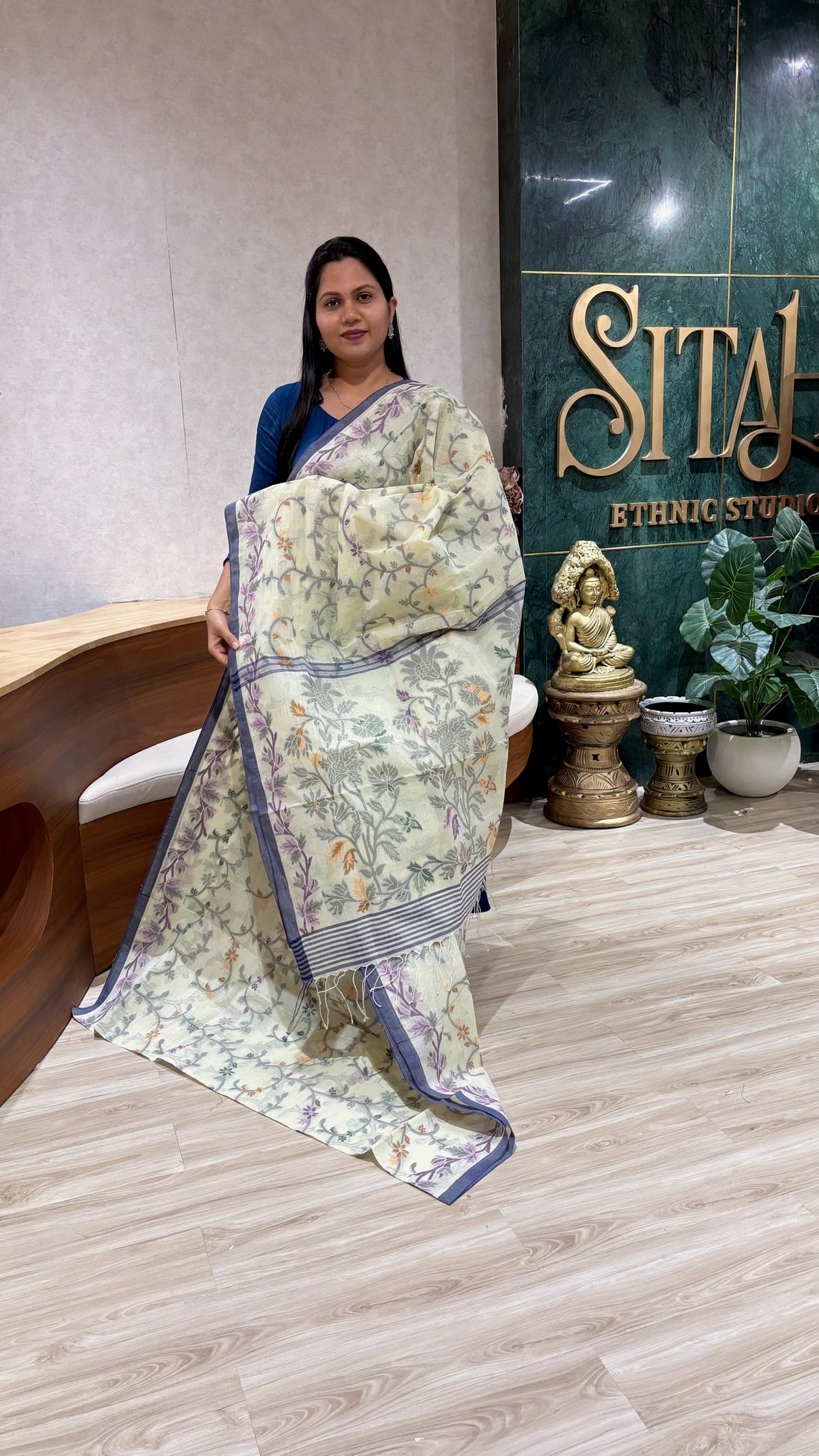 Bengal cotton with no blouse